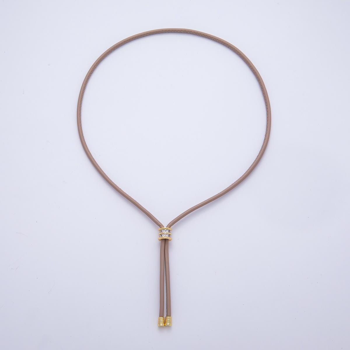 Dainty Soft Leather feel Paracord Knot Tied Necklace for Cord Necklace Supply | WA-256