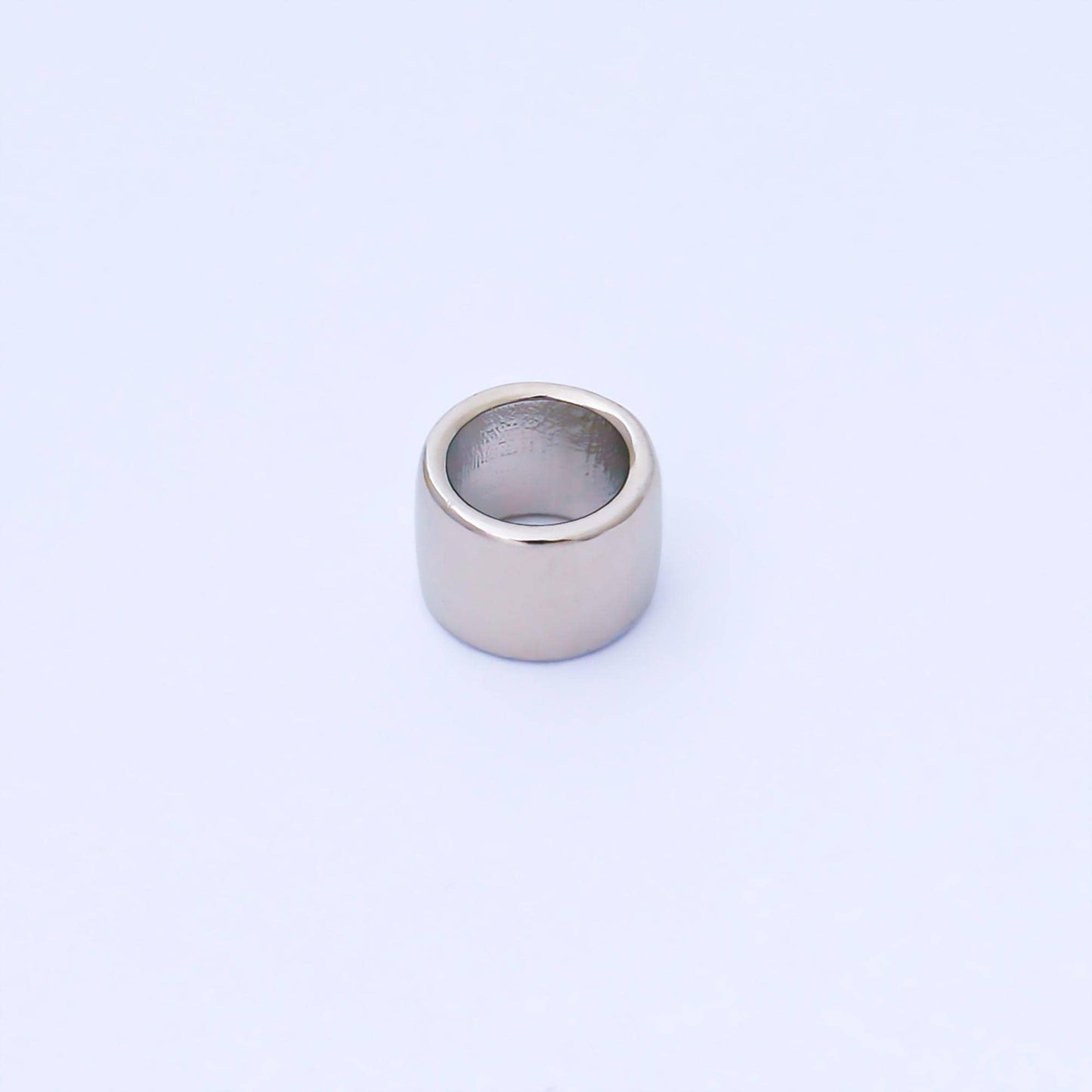 24k Gold Filled Wide Cylindrical Spacer Beads Gold & Silver Large Hole Beads DIY Jewelry Making Supply Bracelet Necklace | B487