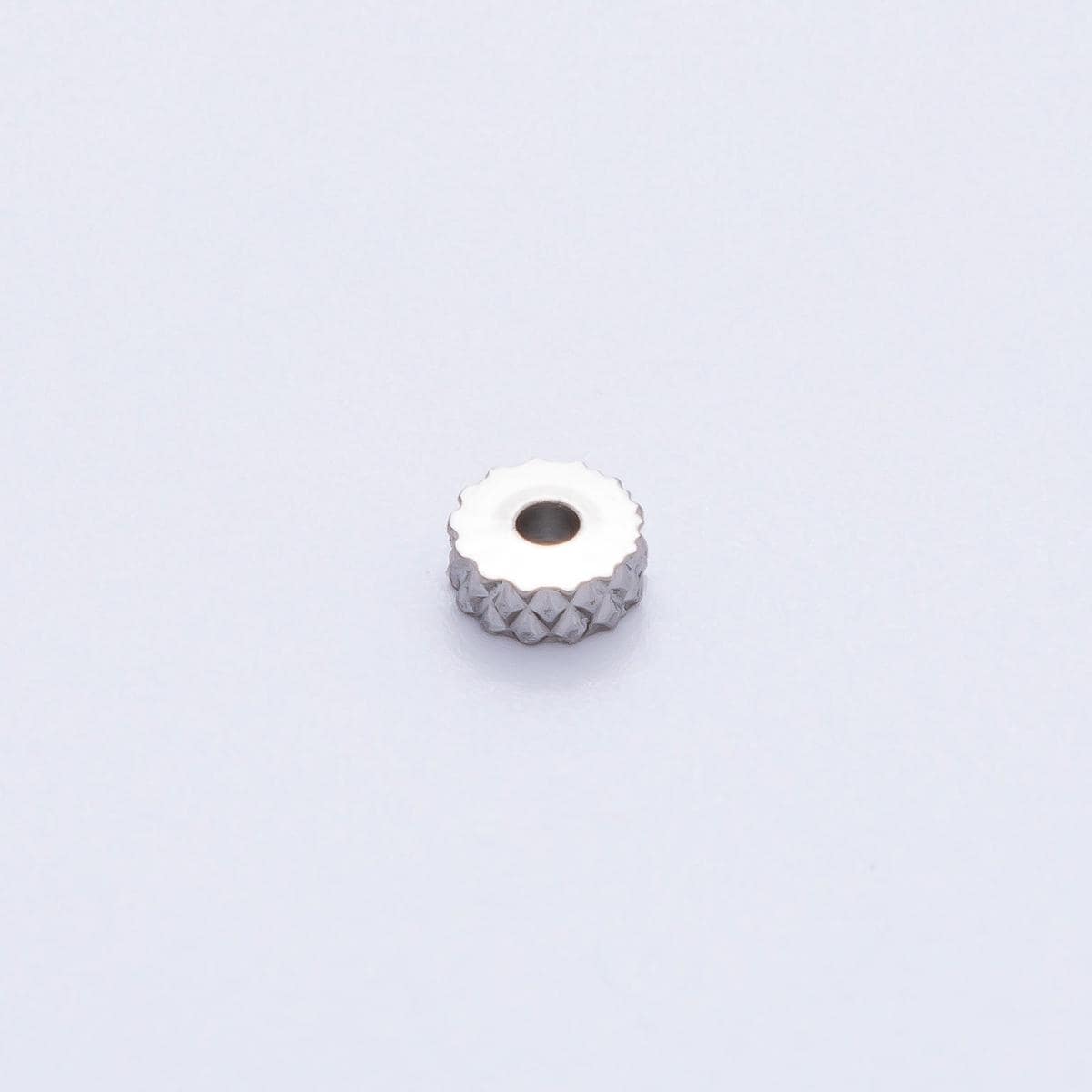 Gold 5mm Pineapple Skin Rondelle Spacer Bead in Gold & Silver 10 pcs | B093
