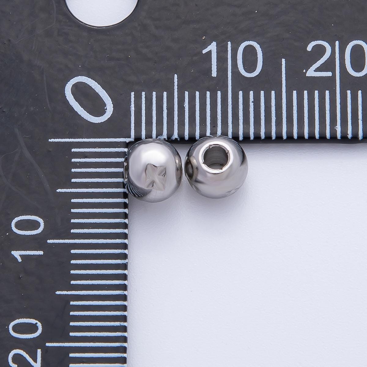 Gold 5mm Tiny Rondelle X Mark Spacer Bead in Gold & Silver 10 pcs | B152