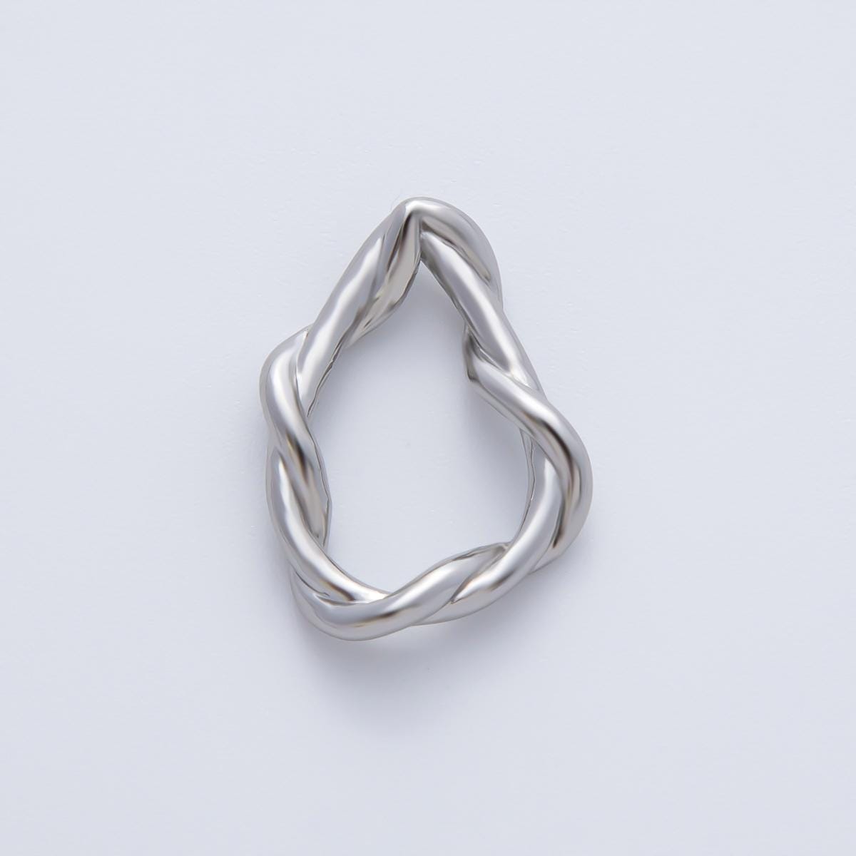 18K Gold Filled 20mm Geometric Irregular Knot Finding in Gold & Silver | Z1456