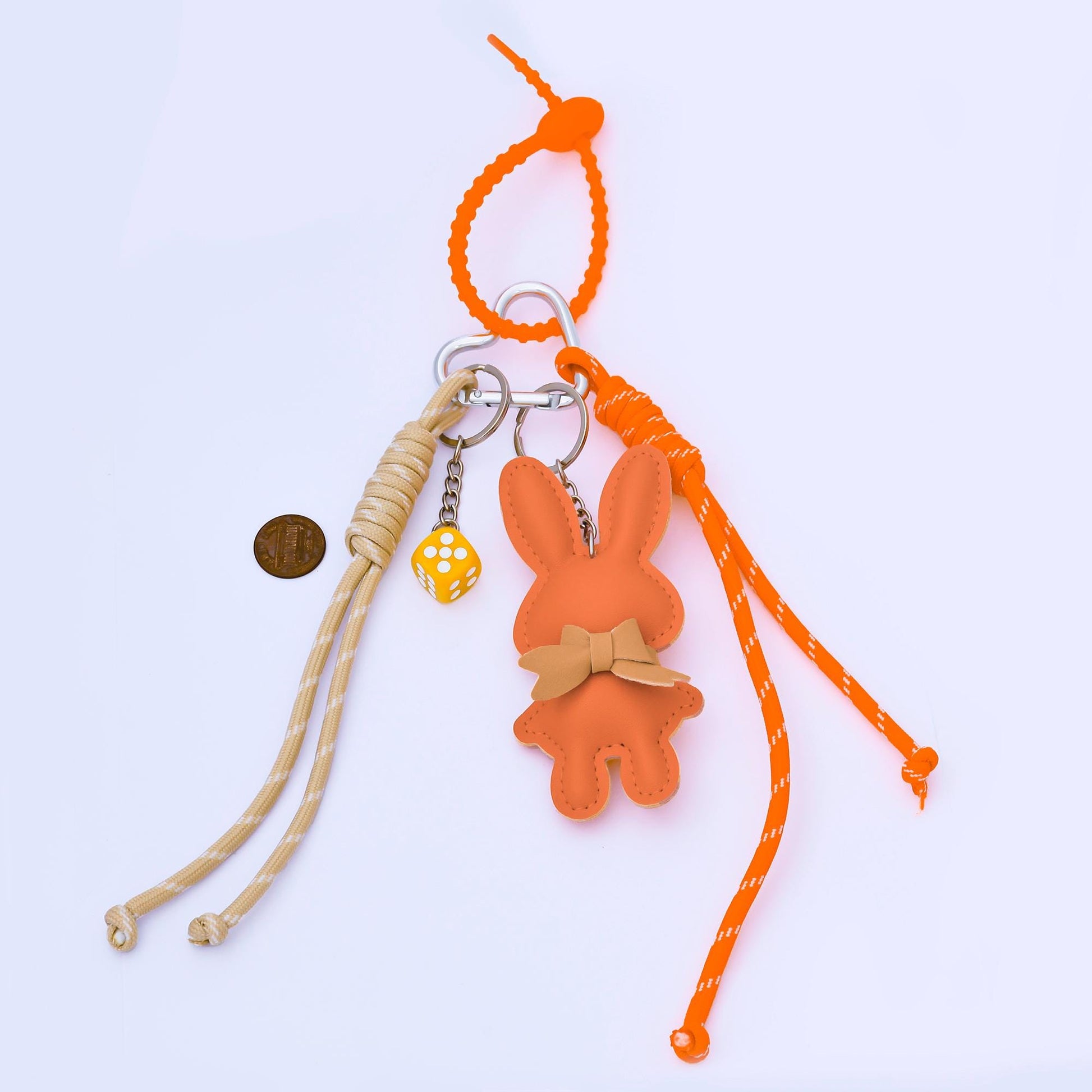 Colorful Aesthetic Cute Animal & Heart Charm Keychain for Backpack Purse Handbag Gym Bag Fashion Accessories Fun Gift Idea | WB-00200