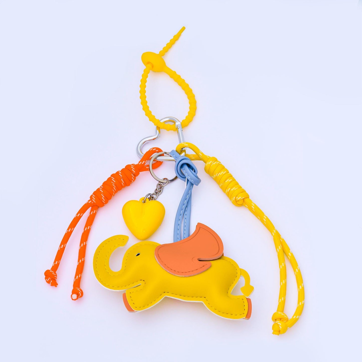 Colorful Aesthetic Cute Animal & Heart Charm Keychain for Backpack Purse Handbag Gym Bag Fashion Accessories Fun Gift Idea | WB-00200