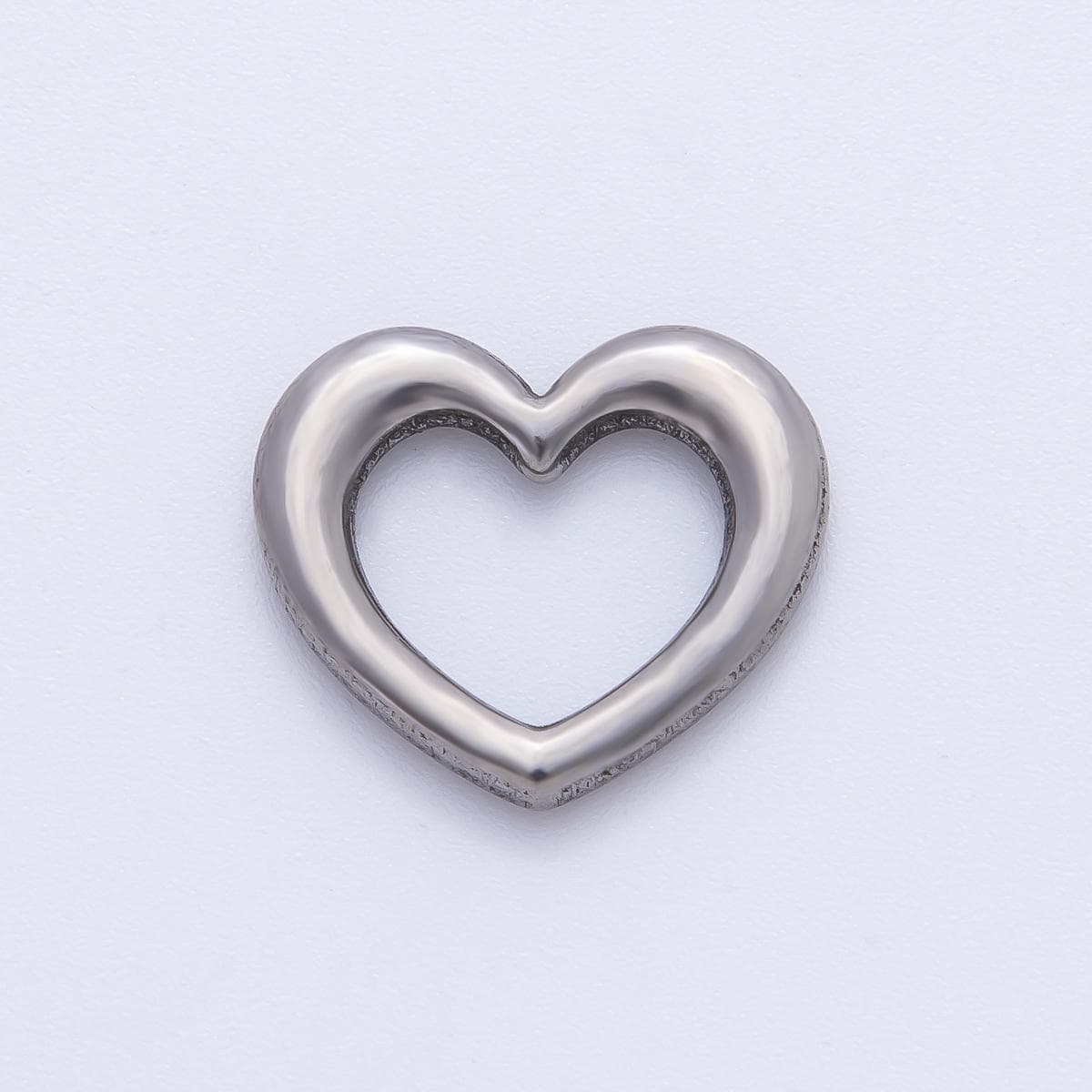 18K Gold Plated 16mm Dainty Heart Lovely Finding in Gold & Silver | Z1432
