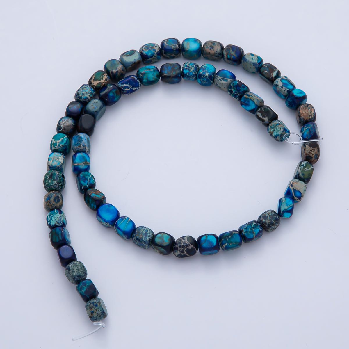 5mm Turquoise Natural Gemstone Nugget Bead Strand Finding Earthly Polished Stone for Boho Jewelry Making DIY Supply | WA-3840