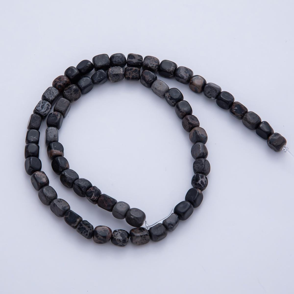 5mm Turquoise Natural Gemstone Nugget Bead Strand Finding Earthly Polished Stone for Boho Jewelry Making DIY Supply | WA-3840