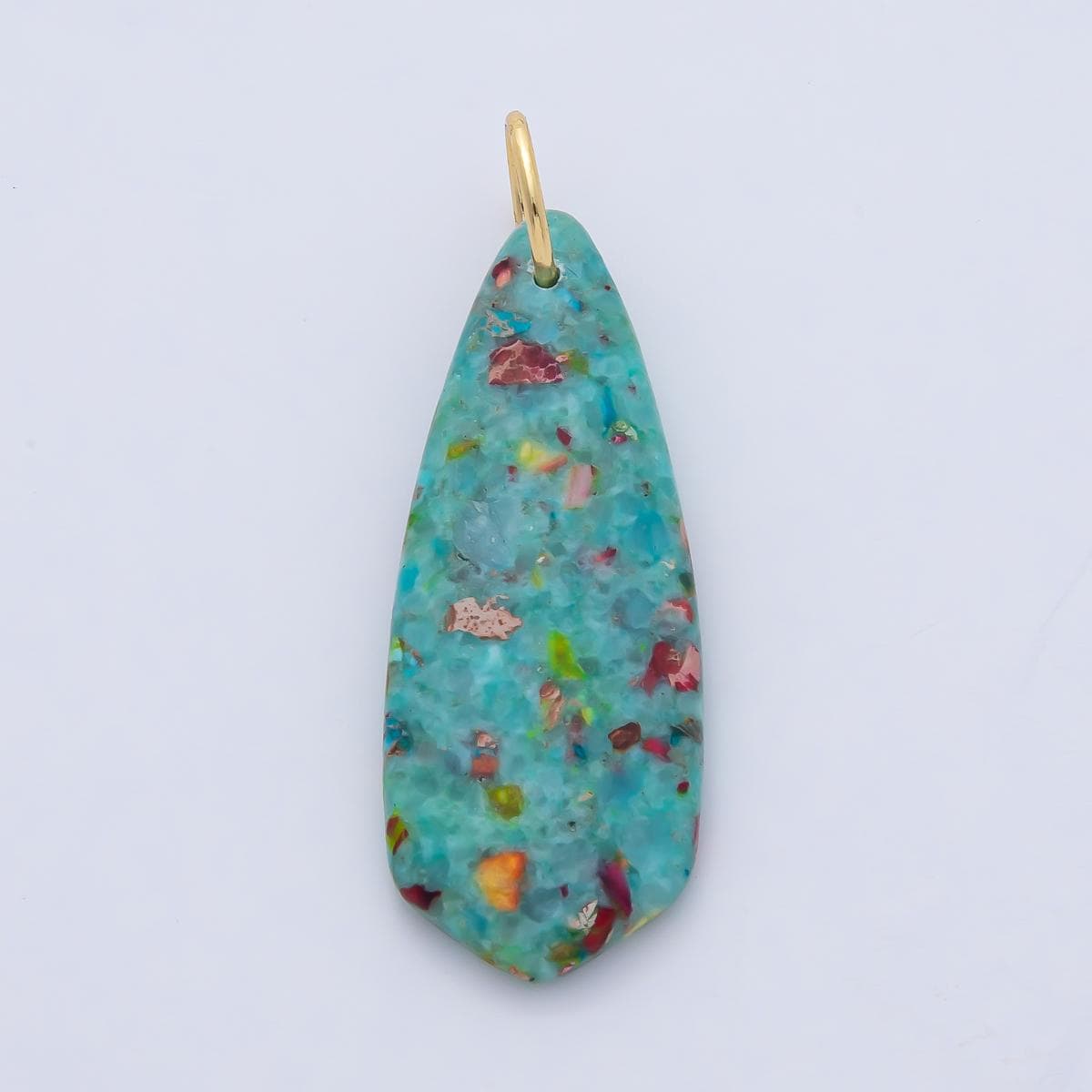 Colorful Gemstone Pendant Charms Natural Stone Teardrop Pendants for Jewelry Making, Boho Necklace Supplies, Statement Gem Drop Beads AF1490