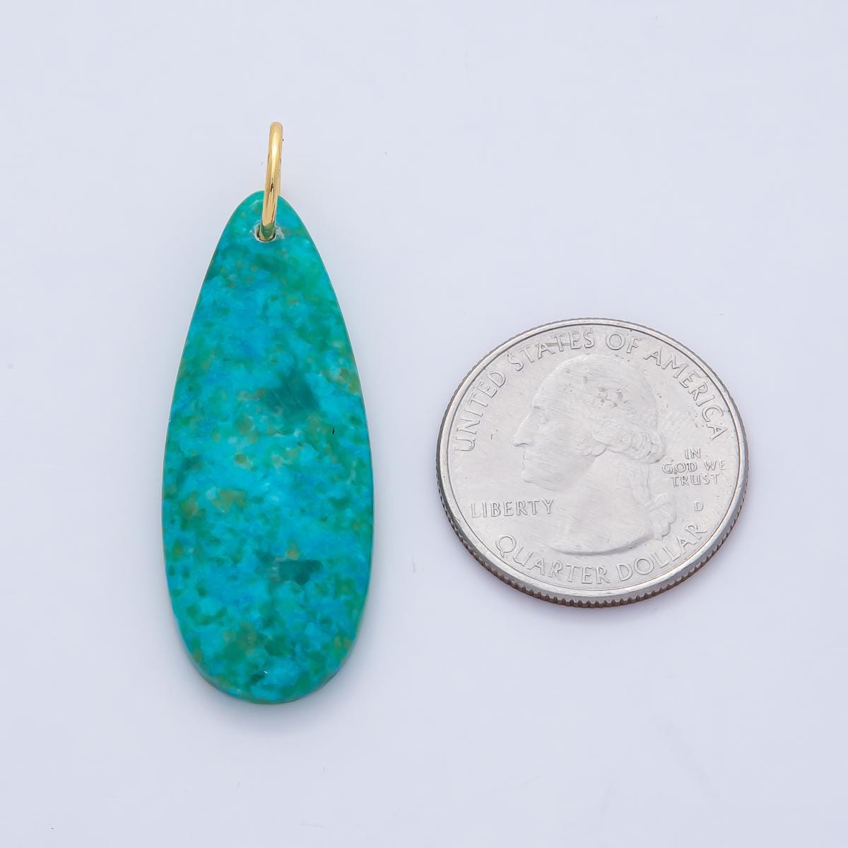 Natural Stone Teardrop Pendants Dyed Polished Turquoise Gemstone Charms, Boho Jewelry Making Supplies, Earth Tone Gem Drops AF1493