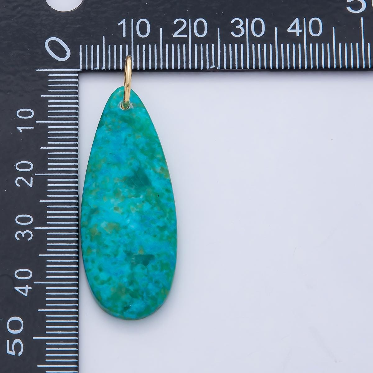 Natural Stone Teardrop Pendants Dyed Polished Turquoise Gemstone Charms, Boho Jewelry Making Supplies, Earth Tone Gem Drops AF1493