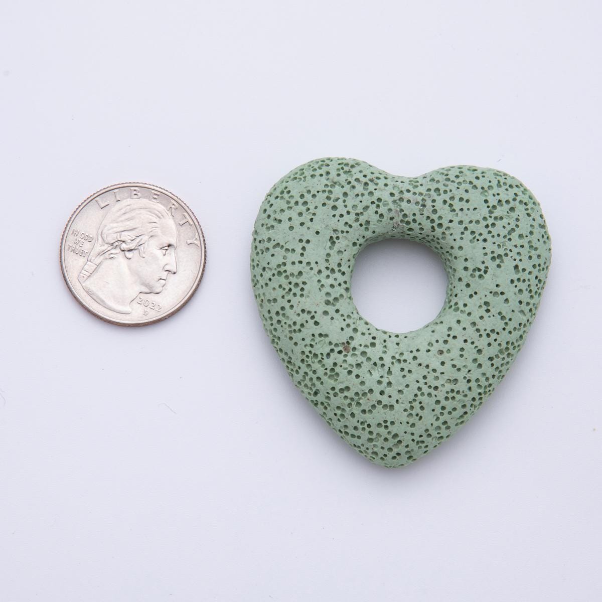 53MM Big Lava Stone Heart Natural Stone Charm for Necklace Jewelry Making Supply Textured Lava Stone Heart Volcanic Rock Charm | Z1470