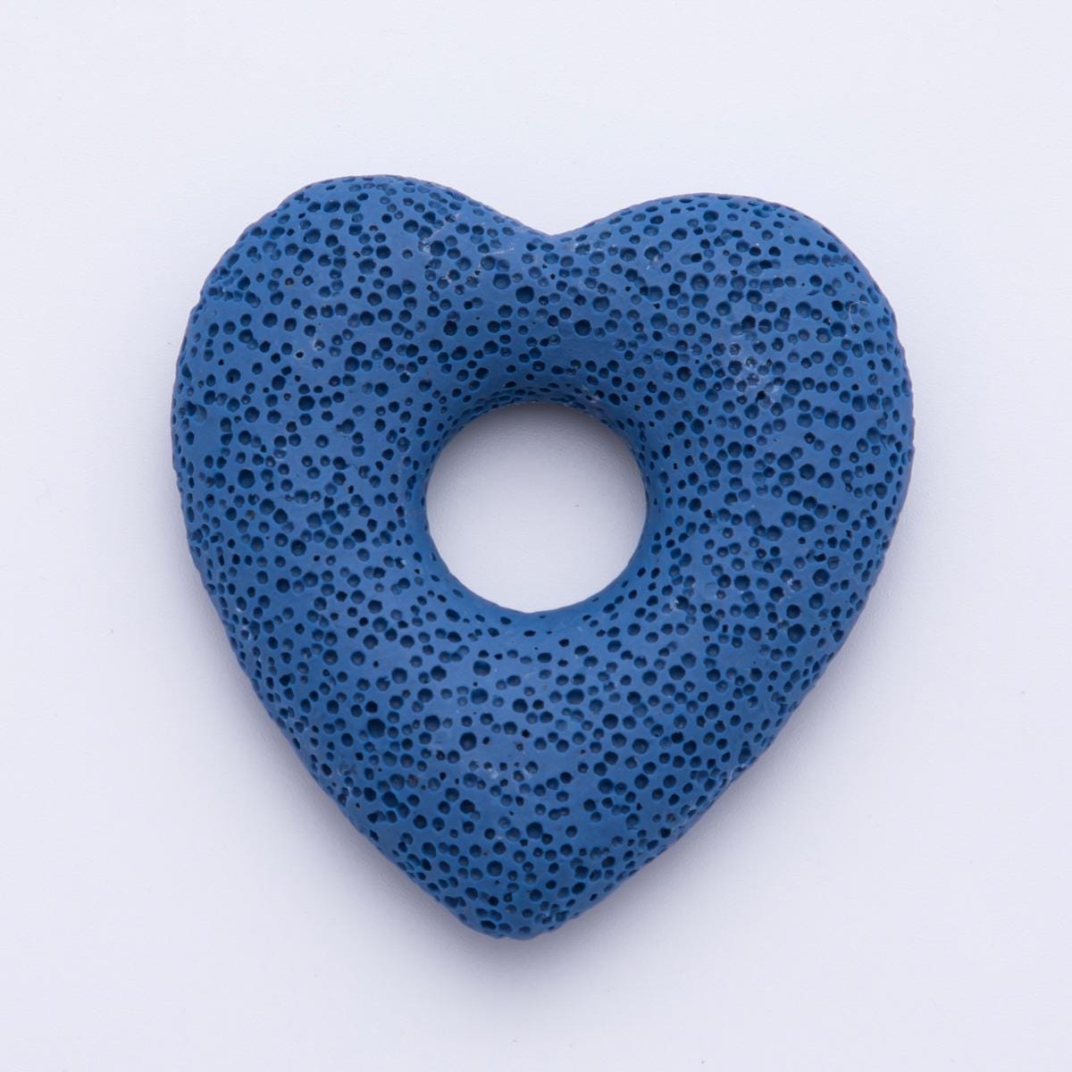 53MM Big Lava Stone Heart Natural Stone Charm for Necklace Jewelry Making Supply Textured Lava Stone Heart Volcanic Rock Charm | Z1470