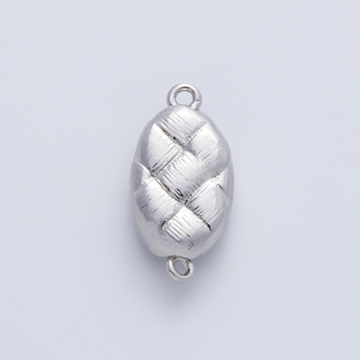 18K Gold Filled 20mm Quilted Box Clasps Closure Finding in Gold & Silver Jewelry Design Connector for Chain Bag Necklace Bracelet | Z1453