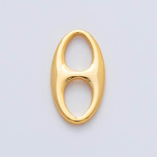 18K Gold Filled 19.1mm Polished Oval Mariner Anchor Link Connector Finding DIY Jewelry Supply Necklace & Bracelet Design | Z1603