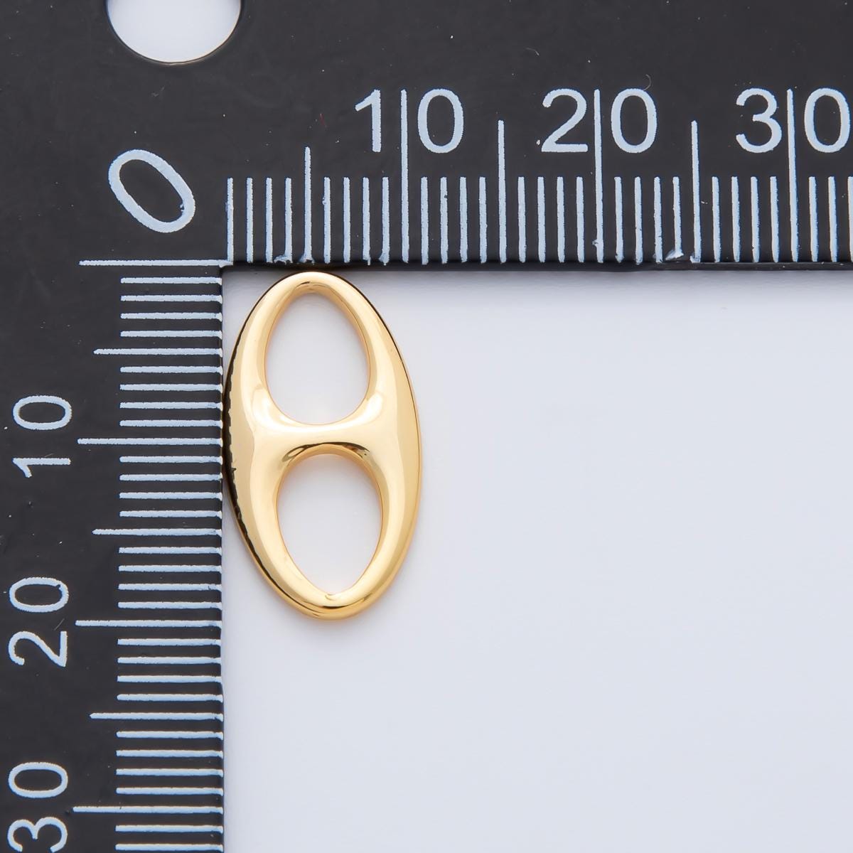 18K Gold Filled 19.1mm Polished Oval Mariner Anchor Link Connector Finding DIY Jewelry Supply Necklace & Bracelet Design | Z1603