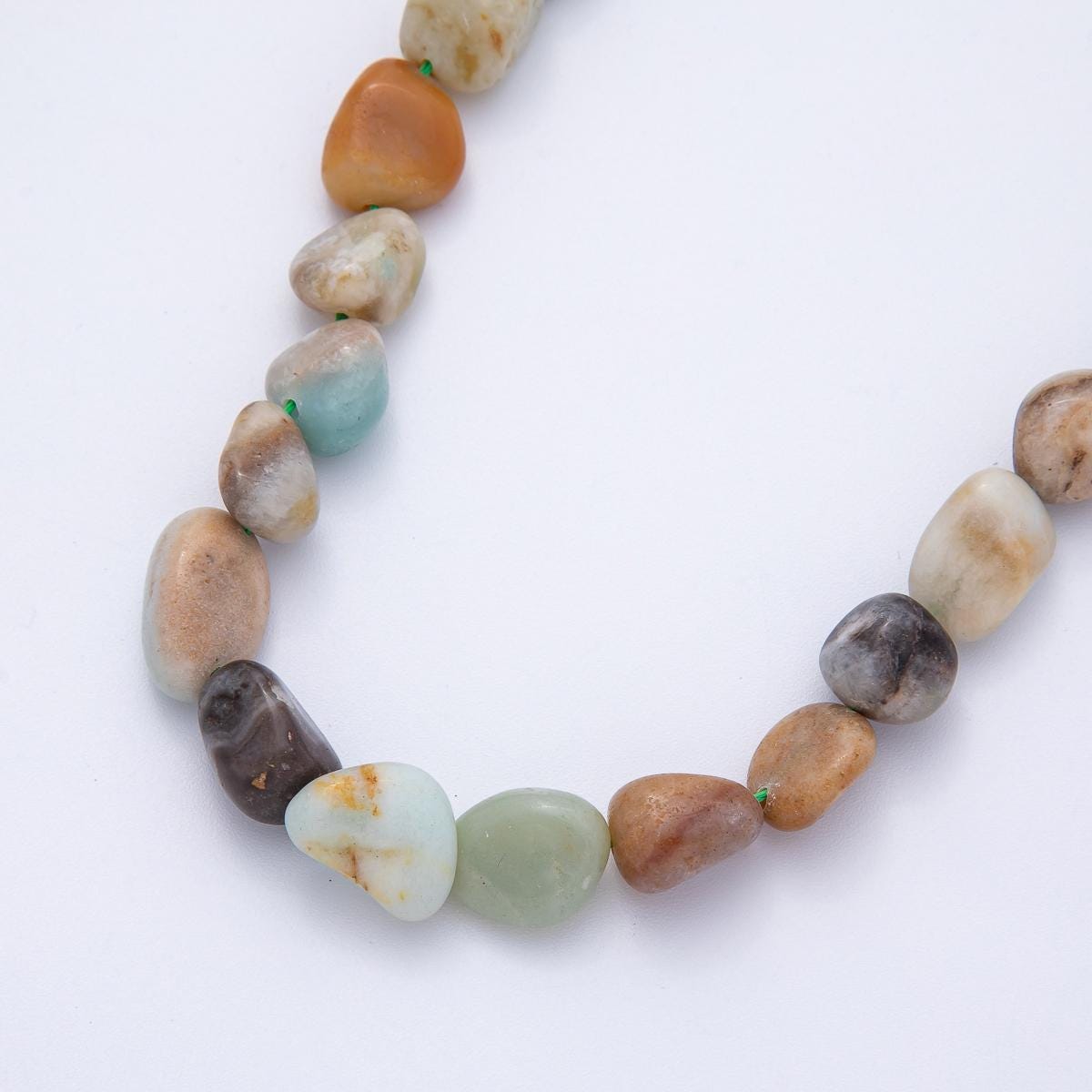 12.5mm Genuine Natural Gemstone Pebble Bead Strand Finding Quality Loose Beads DIY Jewelry Supply for Necklace & Bracelet | WA-3863