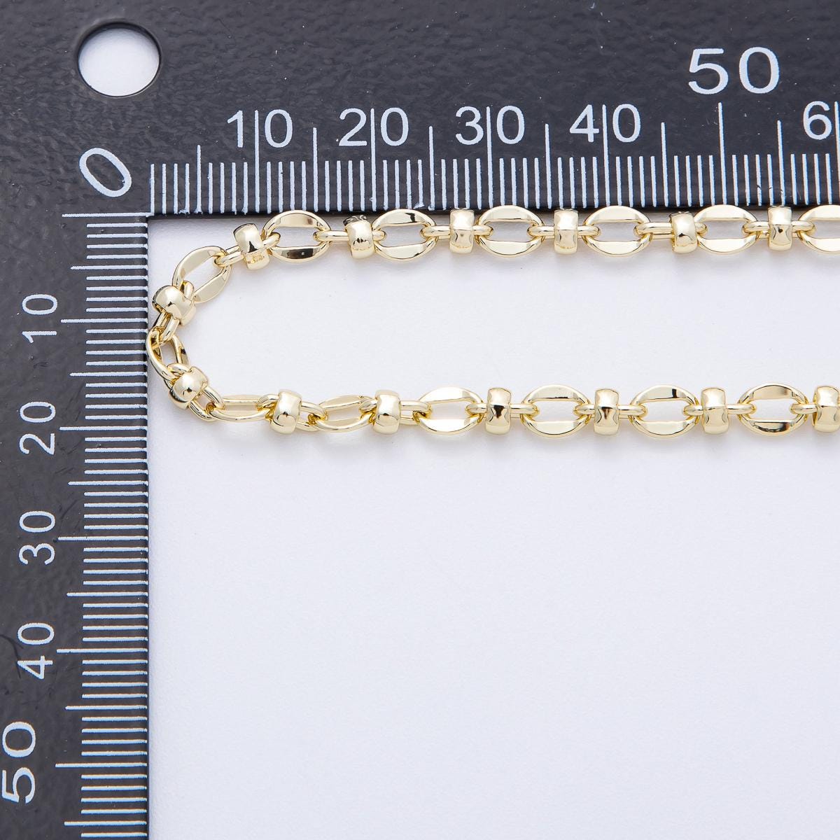 16k Gold Filled 6.1mm Chunky Oval Chain Unfinished Chain Wholesale Bulk DIY Jewelry Supply for Necklace Bracelet | Roll-1813