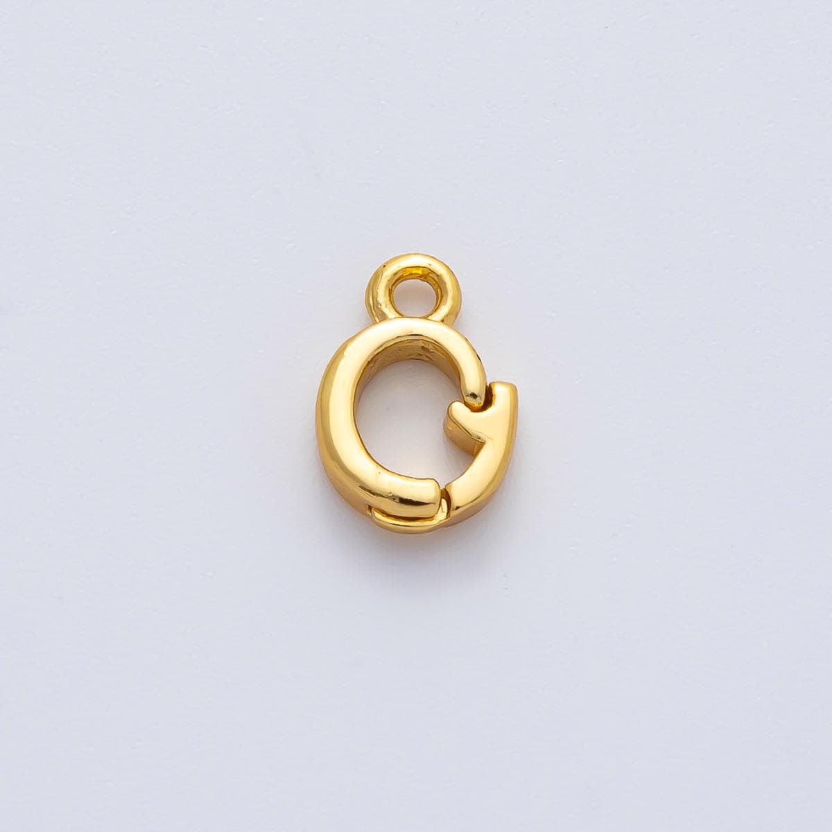 18K Gold Filled 10mm Snap Bail Clasp Open Charm Pendant Findings DIY Supply for Necklace Making and bracelet | Z1463