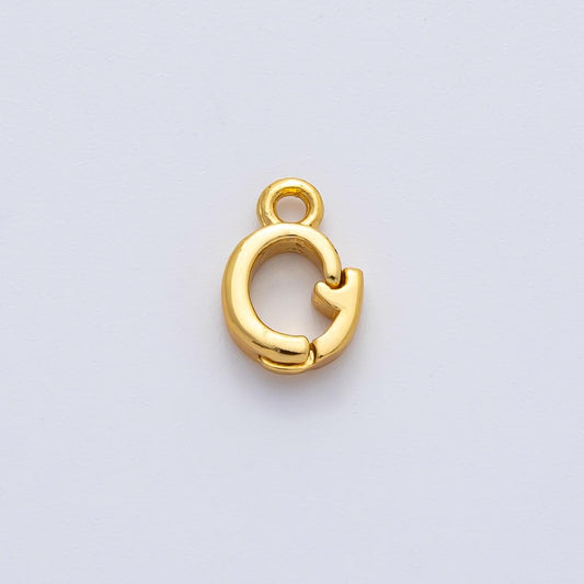 18K Gold Filled 10mm Snap Bail Clasp Open Charm Pendant Findings DIY Supply for Necklace Making and bracelet | Z1463