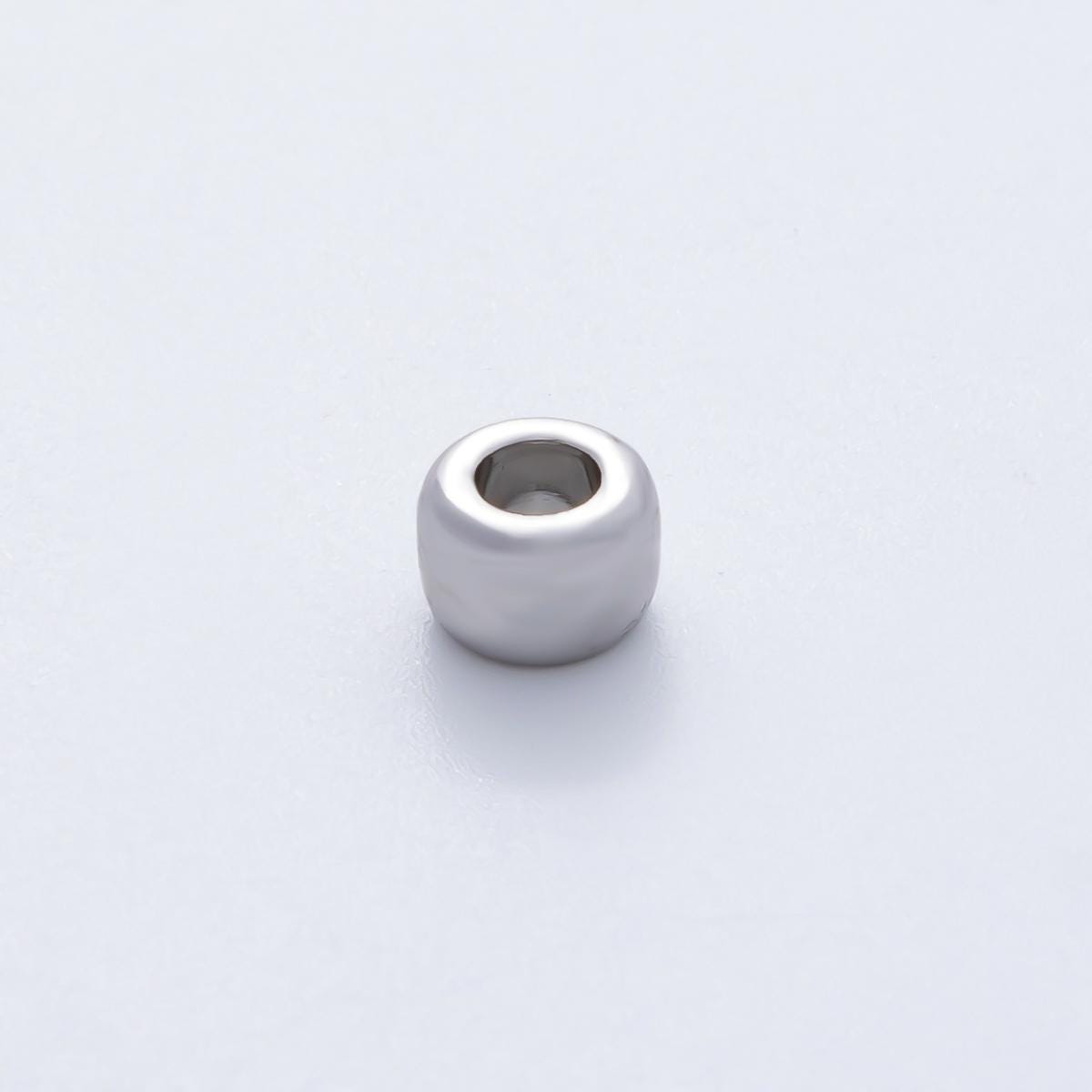 18K Gold Filled 7mm Minimalist Rondelle Spacer Bead Donut Shaped DIY Jewelry Supply Finding for Necklace & Bracelet | B-536