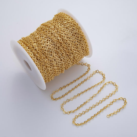 5.2mm Arrow chain 18K gold filled Arrow cable chain wholesale jewelry making unfinished chain by yard bracelet anklet necklace | ROLL-1763