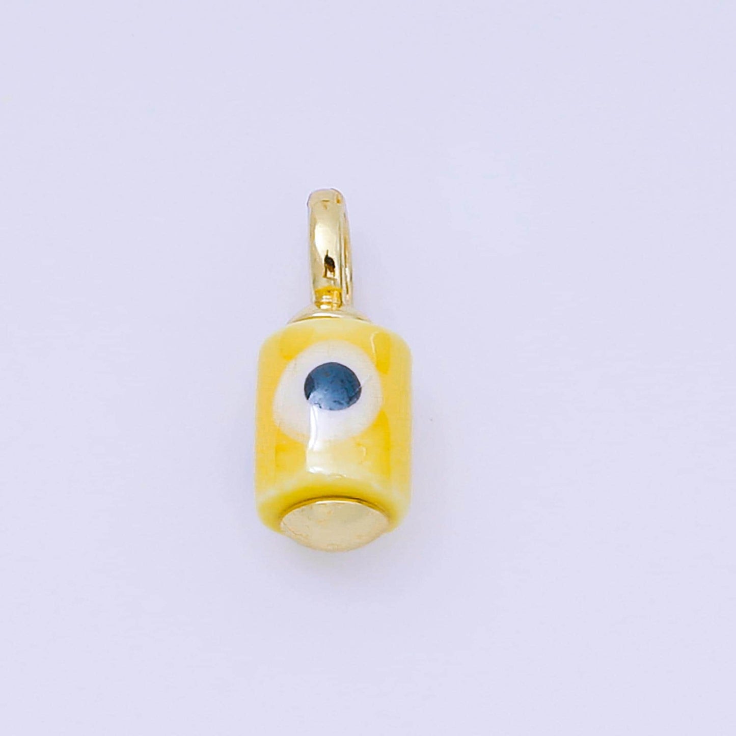 Colorful Ceramic Tube Eyes Charms Handmade Painting Ceramic Porcelain Evil Eyes Charms For Earrings Necklace Bracelet Jewelry Making C943