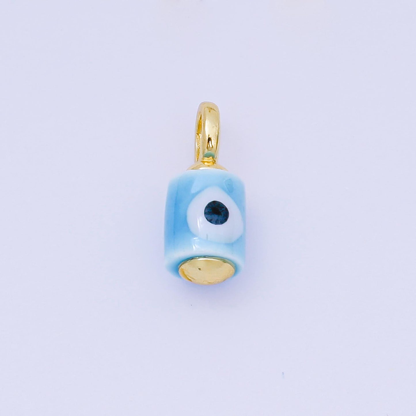 Colorful Ceramic Tube Eyes Charms Handmade Painting Ceramic Porcelain Evil Eyes Charms For Earrings Necklace Bracelet Jewelry Making C943