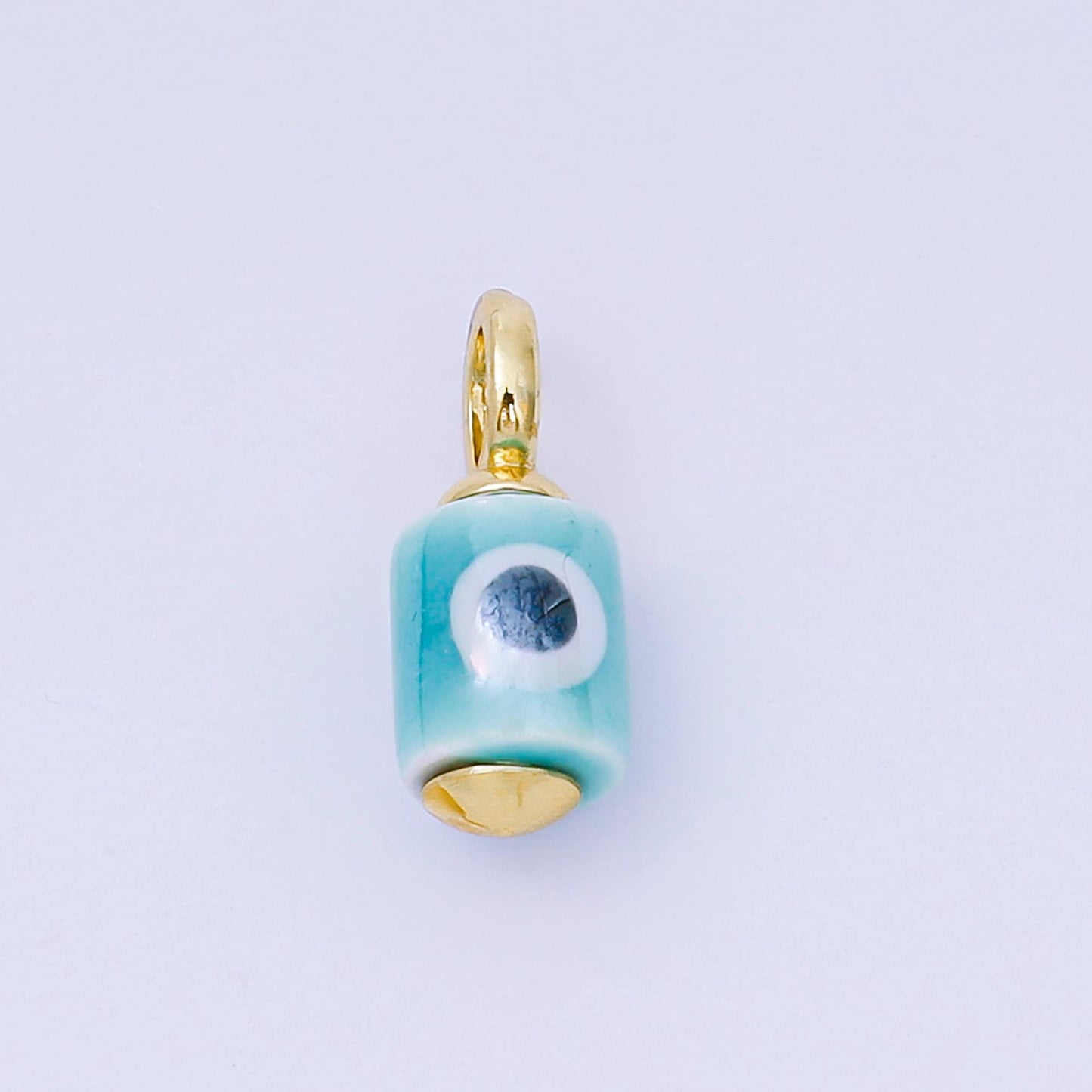 Colorful Ceramic Tube Eyes Charms Handmade Painting Ceramic Porcelain Evil Eyes Charms For Earrings Necklace Bracelet Jewelry Making C943