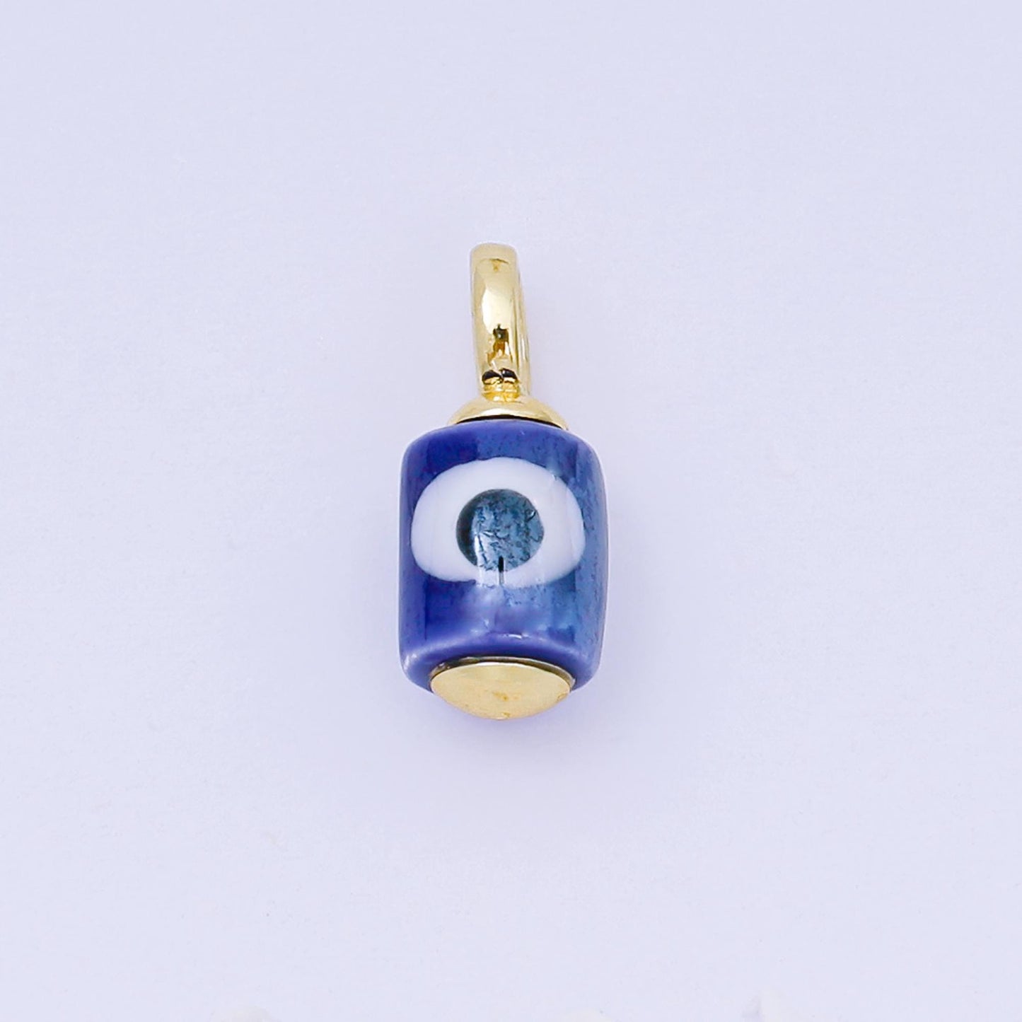 Colorful Ceramic Tube Eyes Charms Handmade Painting Ceramic Porcelain Evil Eyes Charms For Earrings Necklace Bracelet Jewelry Making C943