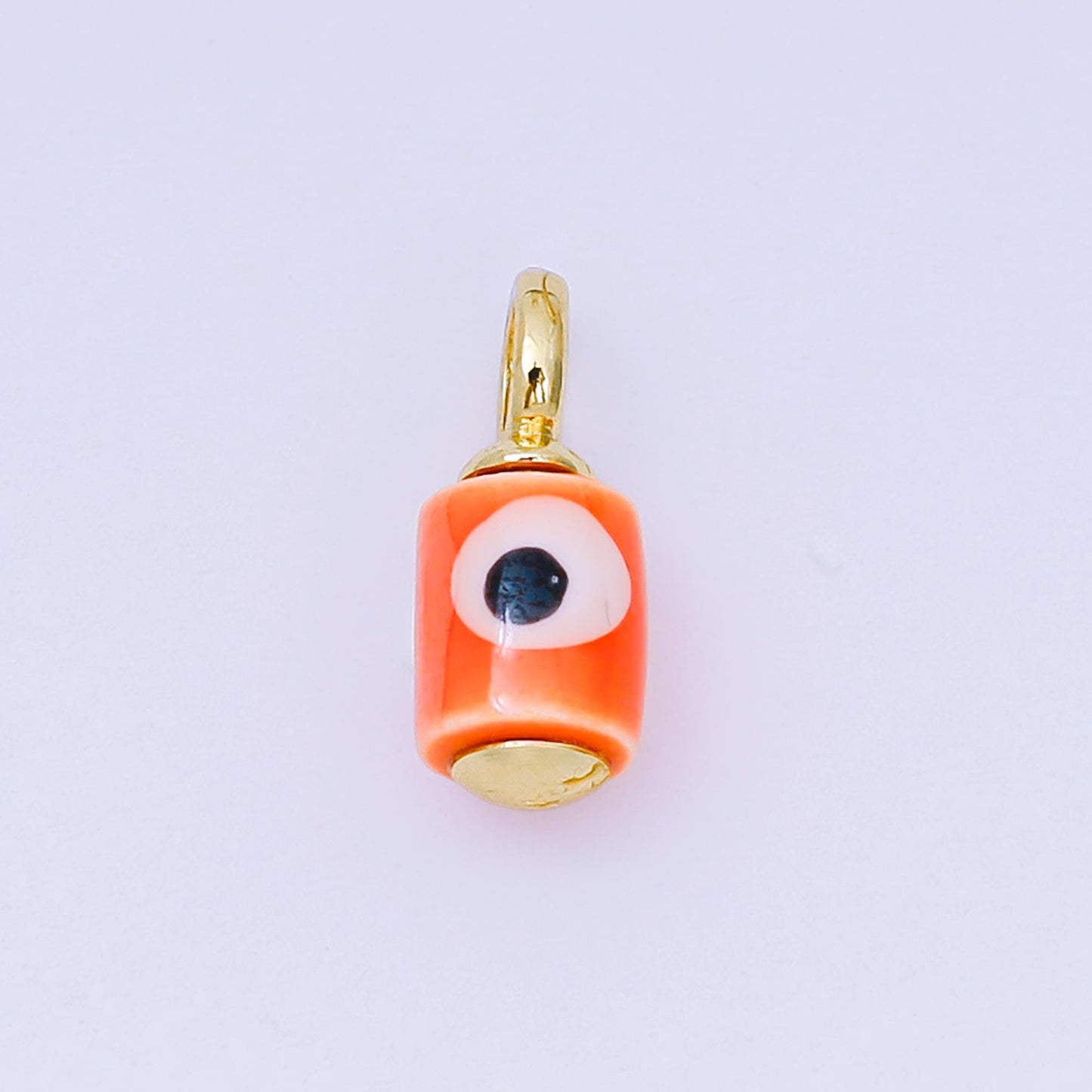 Colorful Ceramic Tube Eyes Charms Handmade Painting Ceramic Porcelain Evil Eyes Charms For Earrings Necklace Bracelet Jewelry Making C943