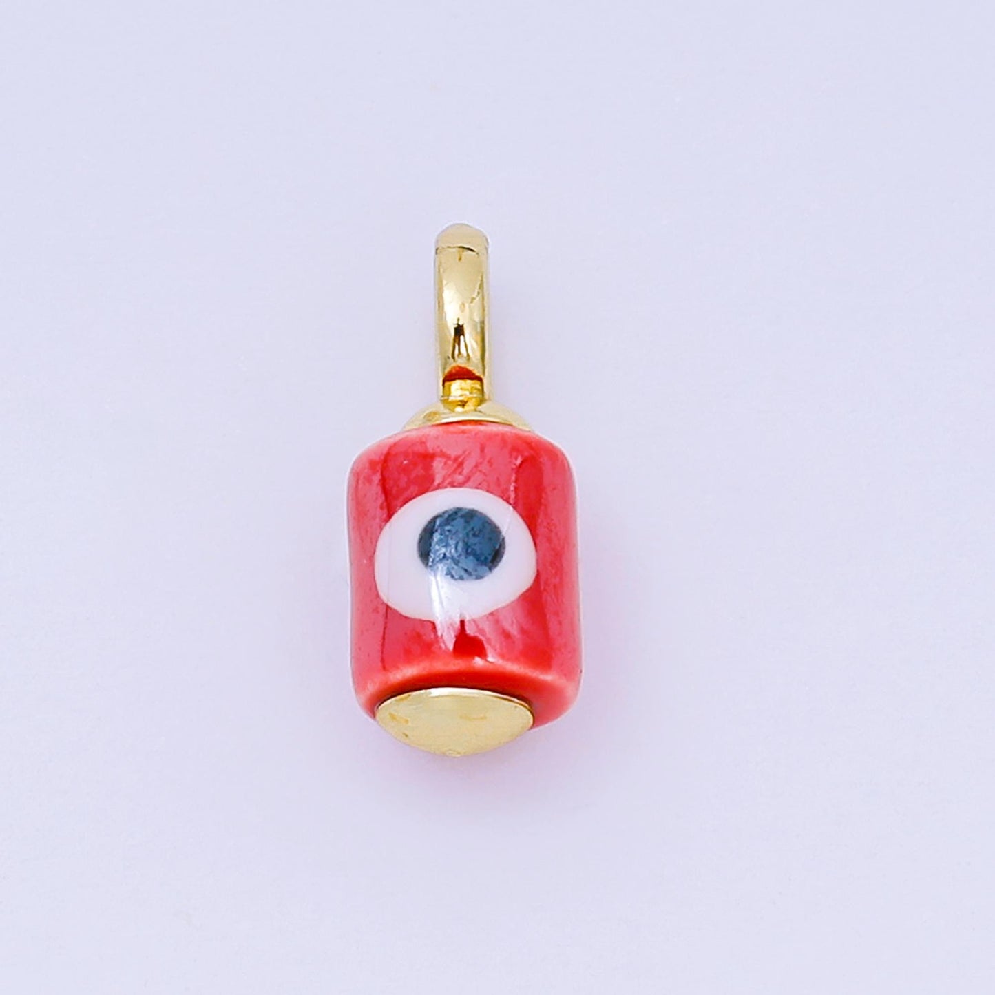Colorful Ceramic Tube Eyes Charms Handmade Painting Ceramic Porcelain Evil Eyes Charms For Earrings Necklace Bracelet Jewelry Making C943