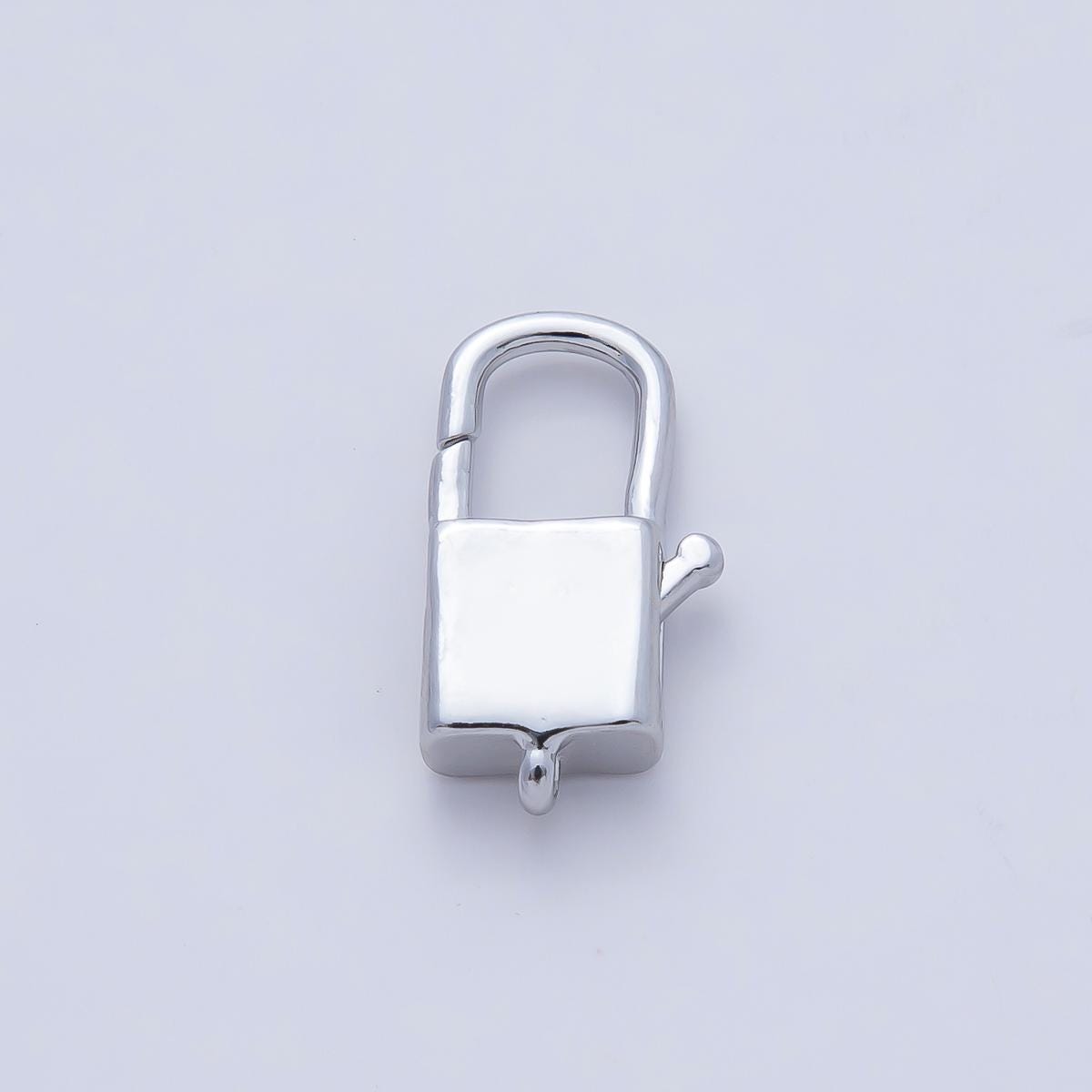 18K Gold Filled 18.1mm Rectangular Padlock Lobster Claw Clasps Finding in Gold & Silver DIY Jewelry Supply Custom Necklace Bracelet | Z1417