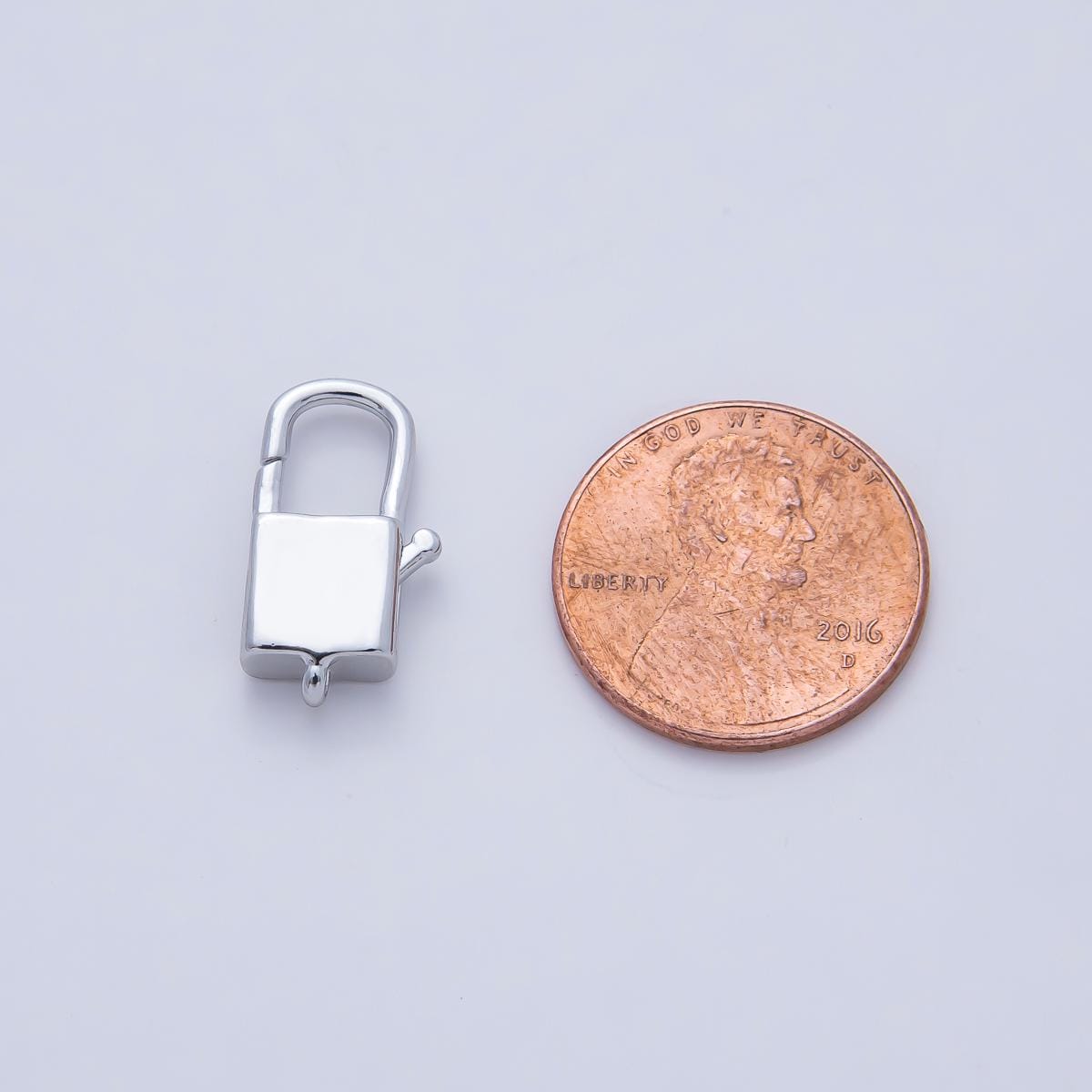 18K Gold Filled 18.1mm Rectangular Padlock Lobster Claw Clasps Finding in Gold & Silver DIY Jewelry Supply Custom Necklace Bracelet | Z1417