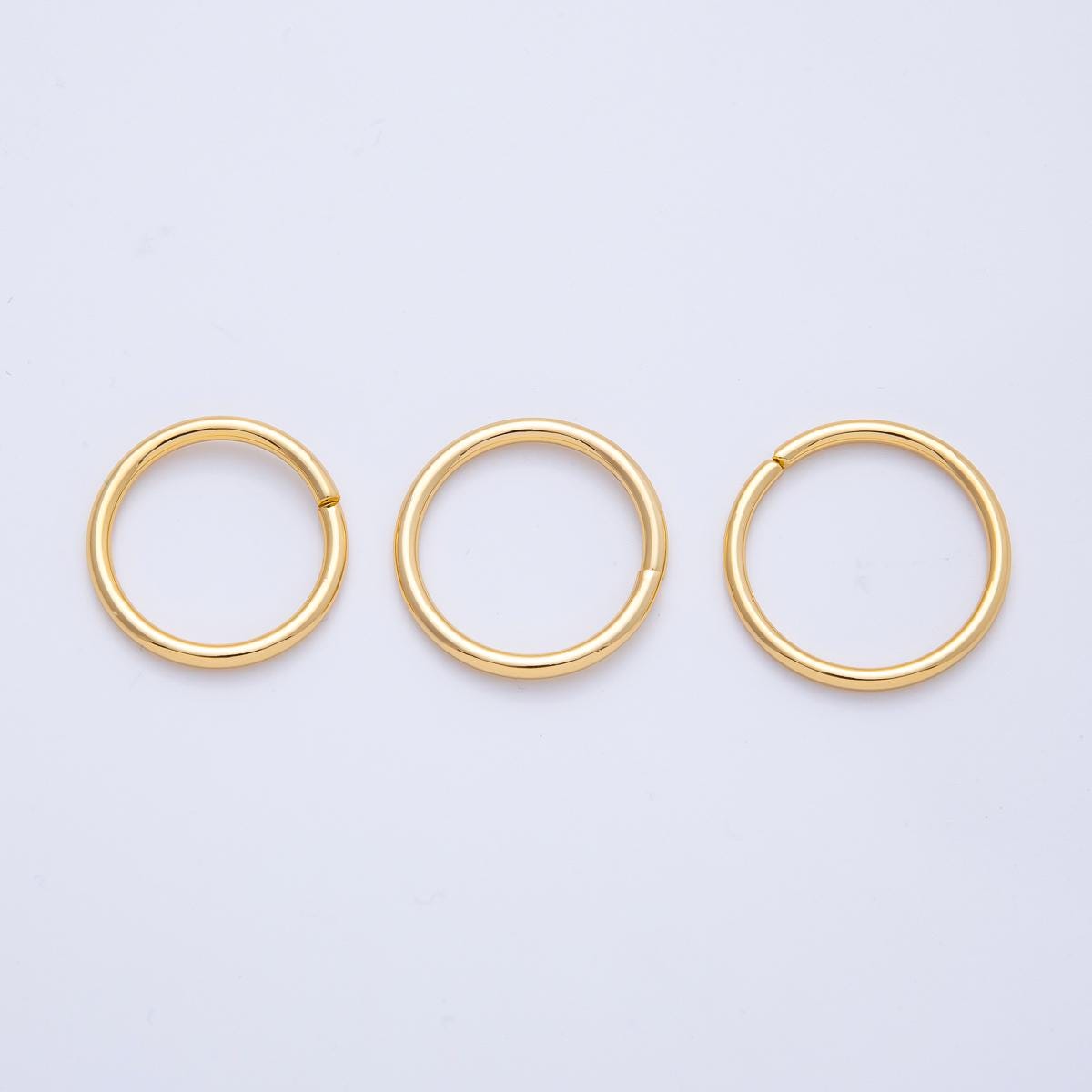 18K Gold Filled 22mm, 23mm, 24mm Open Round Jump Ring Finding DIY Jewelry Making Supplies for custom Necklace & Bracelet | Z1606