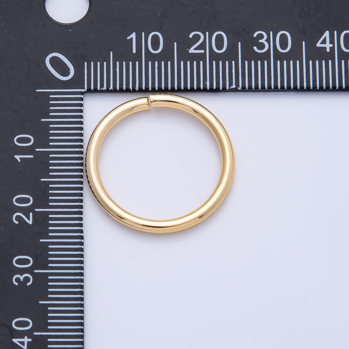 18K Gold Filled 22mm, 23mm, 24mm Open Round Jump Ring Finding DIY Jewelry Making Supplies for custom Necklace & Bracelet | Z1606