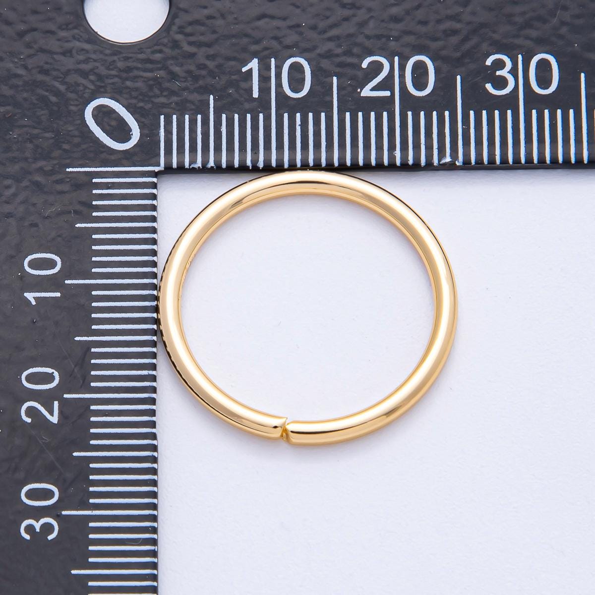 18K Gold Filled 22mm, 23mm, 24mm Open Round Jump Ring Finding DIY Jewelry Making Supplies for custom Necklace & Bracelet | Z1606