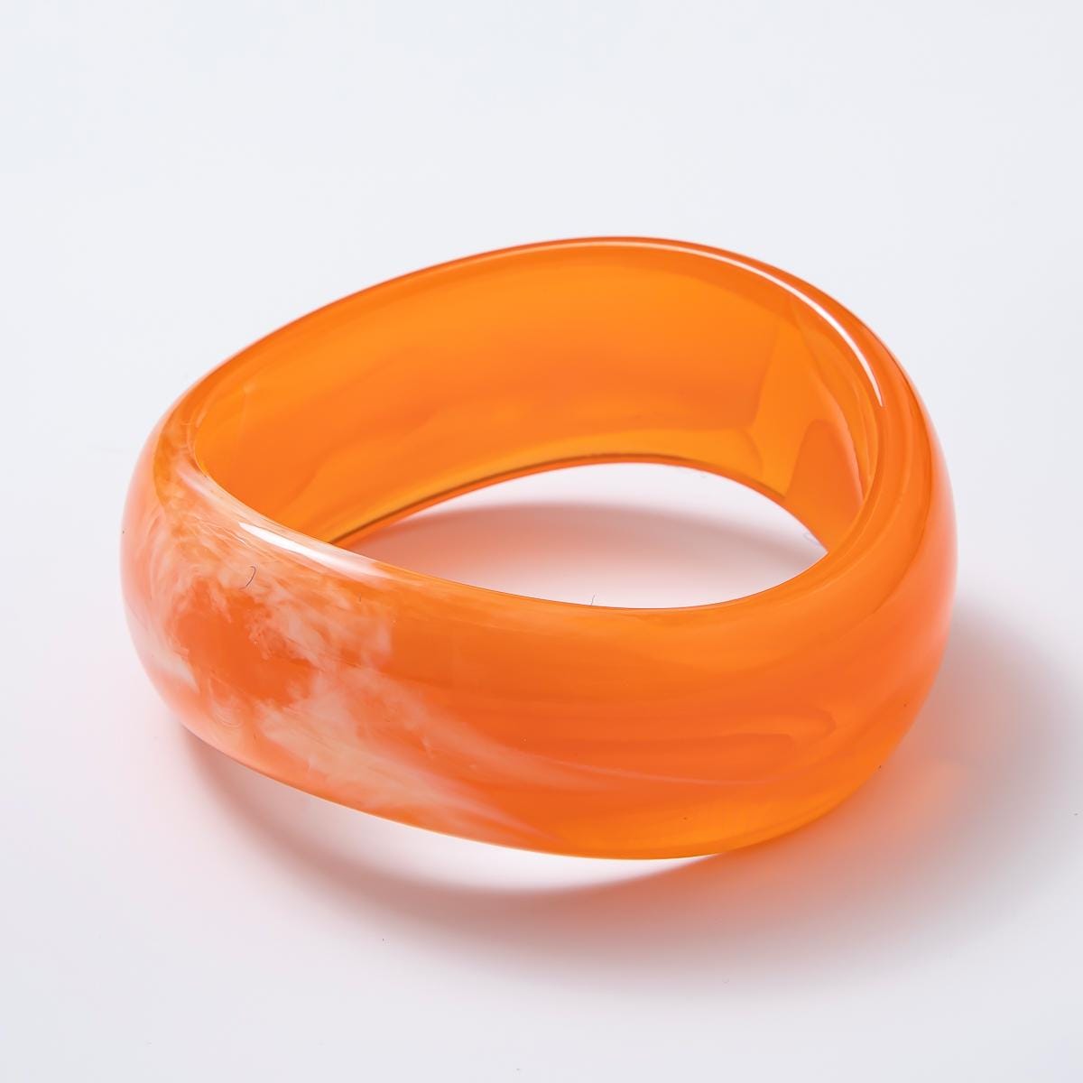 Pastel Chunky Resin Cuff Bracelet Wide Bangle Irregular Acrylic Statement Jewelry, Vintage Sweater Accessory Earth Tones Fall Jewelry WA3384
