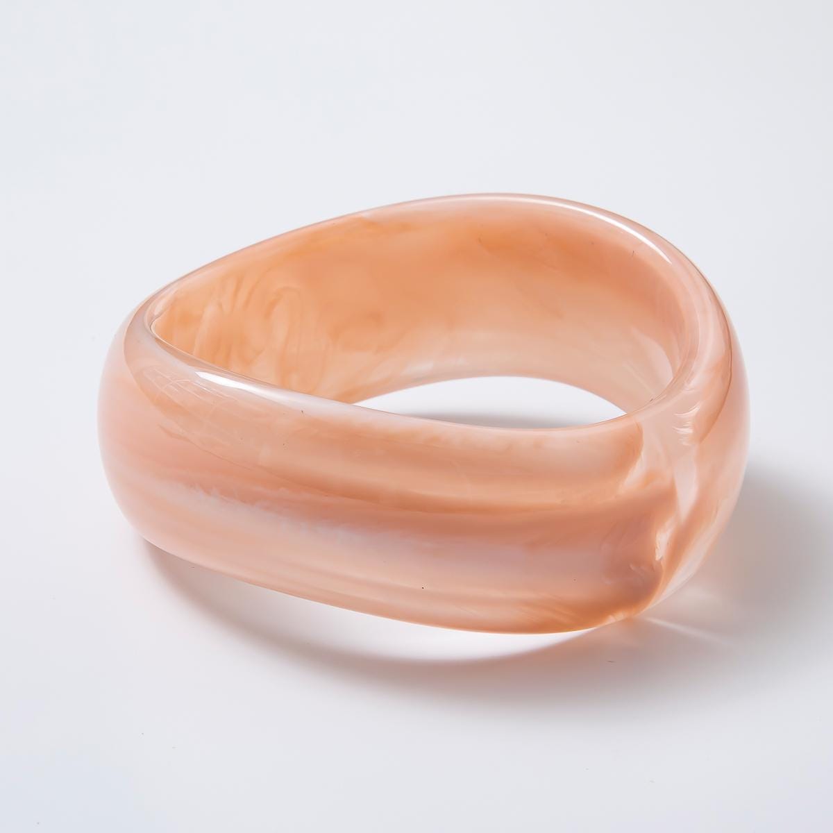 Pastel Chunky Resin Cuff Bracelet Wide Bangle Irregular Acrylic Statement Jewelry, Vintage Sweater Accessory Earth Tones Fall Jewelry WA3384