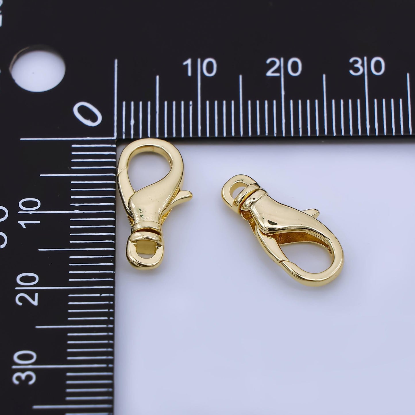 24K Gold Fill Clasps 17.7mm x 8.7mm 24K Gold Fill Lobsters Closures Hooks Z-1488
