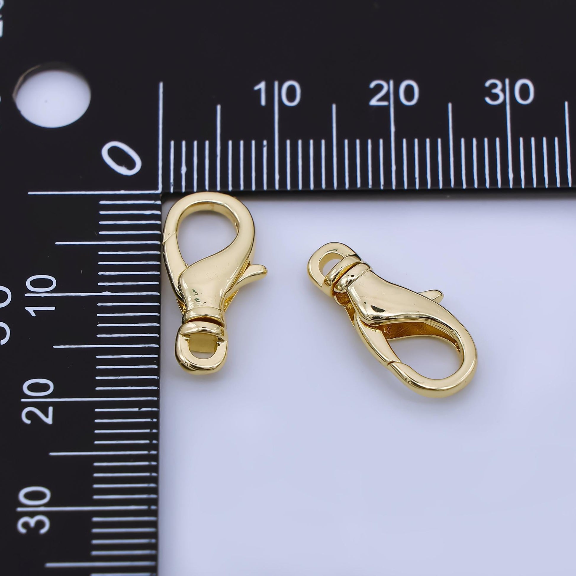 24K Gold Fill Clasps 17.7mm x 8.7mm 24K Gold Fill Lobsters Closures Hooks Z-1488