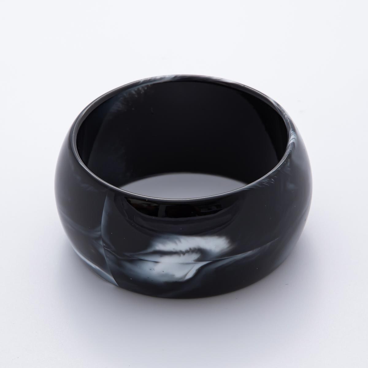 Dark Chunky Resin Cuff Bracelet Wide Bangle Bold Acrylic Statement Jewelry, Vintage Sweater Accessory Fall Jewelry WA3413