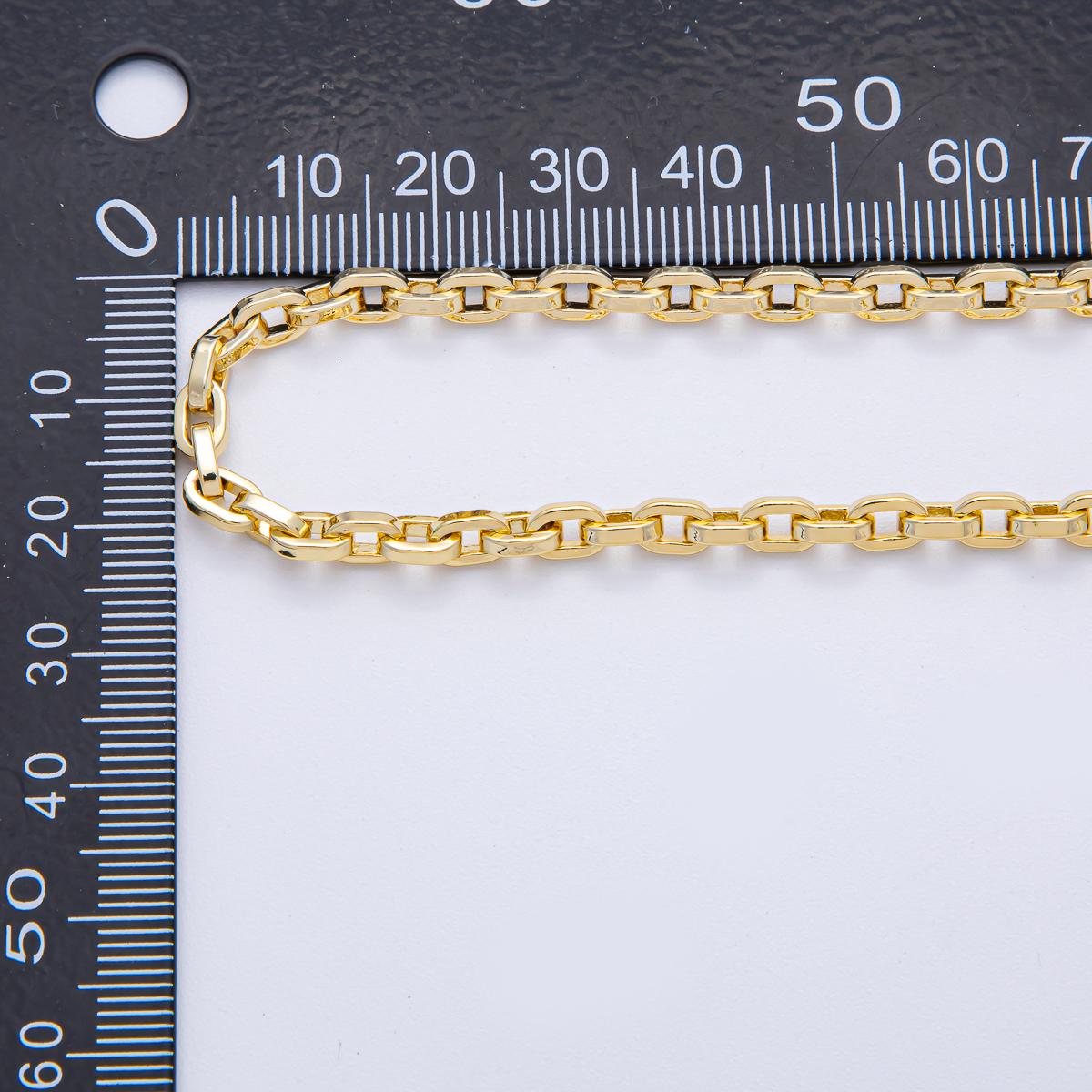 18K Gold Filled Minimalist Cable Unfinished Chain by Yard DIY for Jewelry Making Supply Semi Finished Specialty Chains | Roll-1784