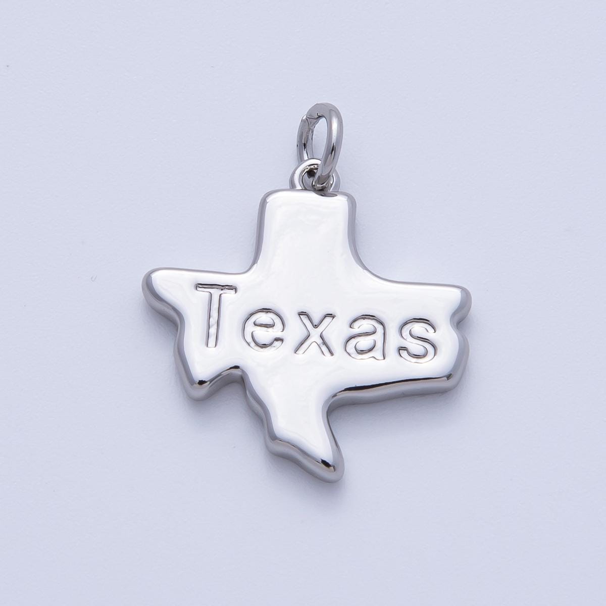 Mini Silver State Charms Tiny Home State Charm For Bracelets and Necklace making supply travel charm inspired USA State Pendant AF-1435