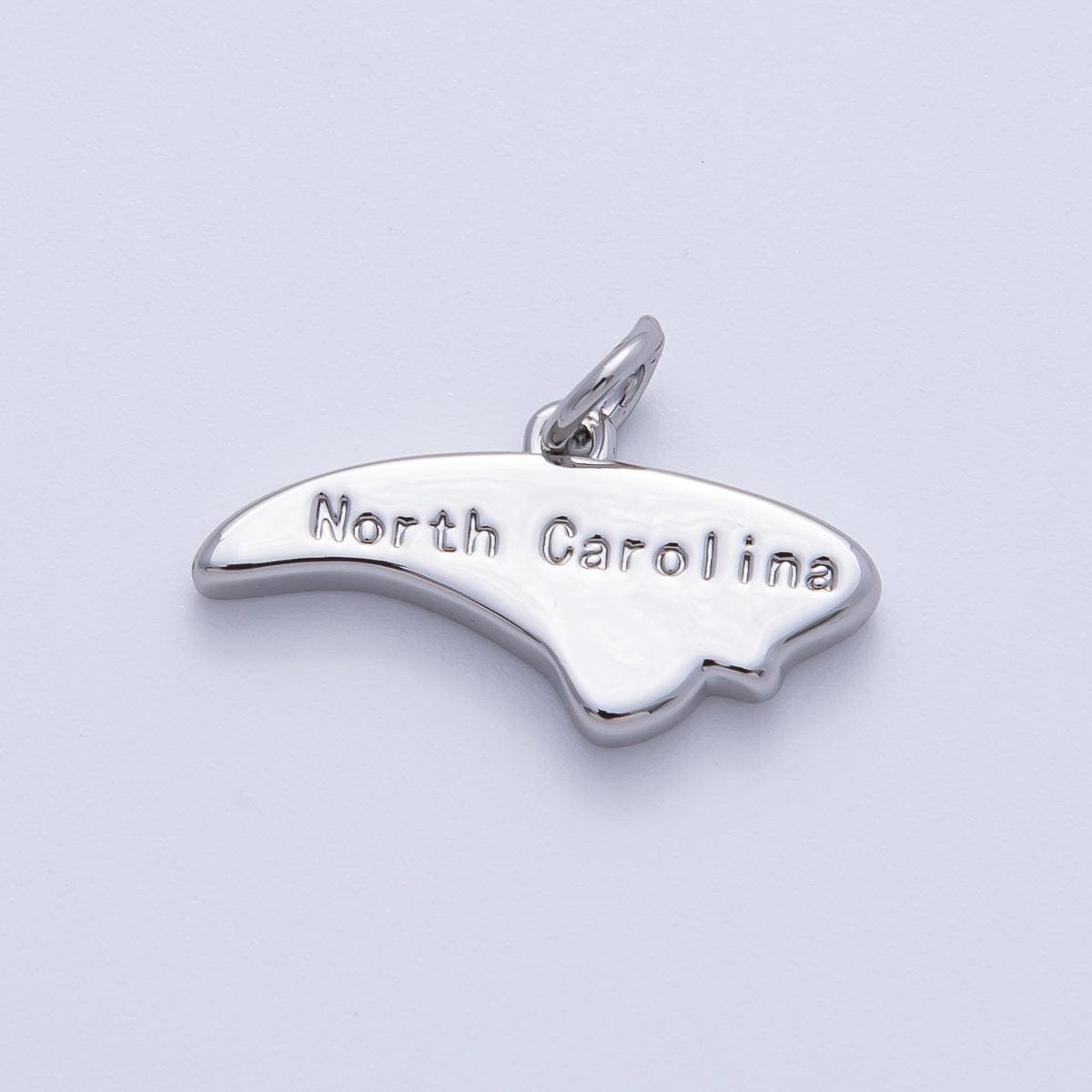 Mini Silver State Charms Tiny Home State Charm For Bracelets and Necklace making supply travel charm inspired USA State Pendant AF-1435