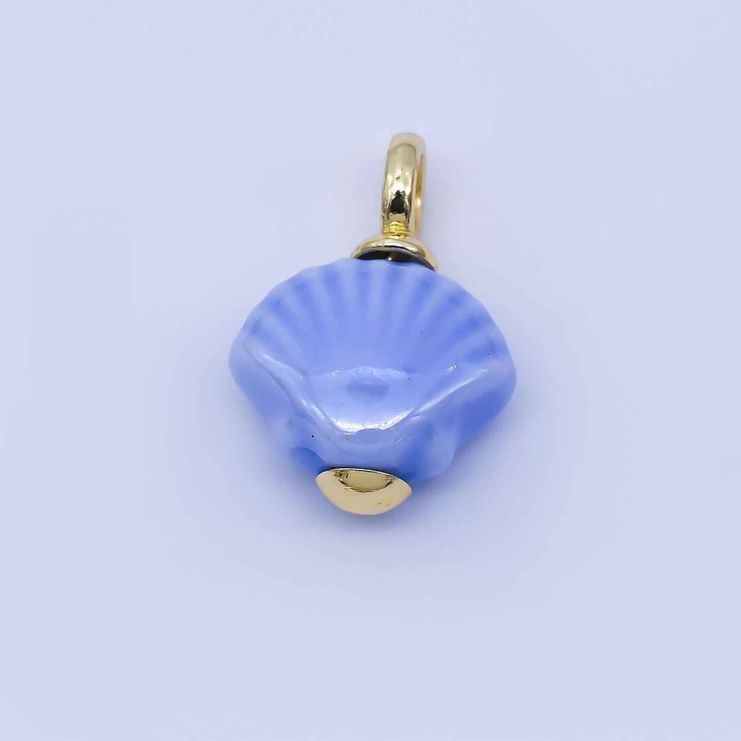 24K Gold Filled Color Clamshell Charms Waterproof Beach Shell Pendants Coastal Summer DIY Jewelry Making Supplies Bracelet Necklace | AF1577
