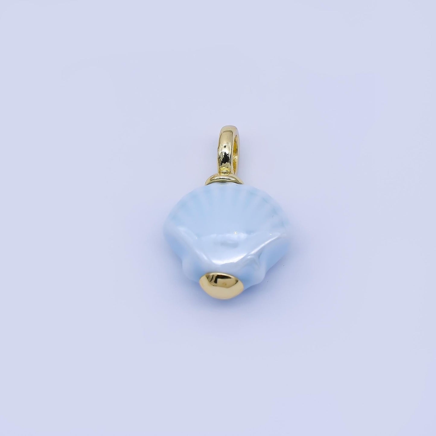 24K Gold Filled Color Clamshell Charms Waterproof Beach Shell Pendants Coastal Summer DIY Jewelry Making Supplies Bracelet Necklace | AF1577