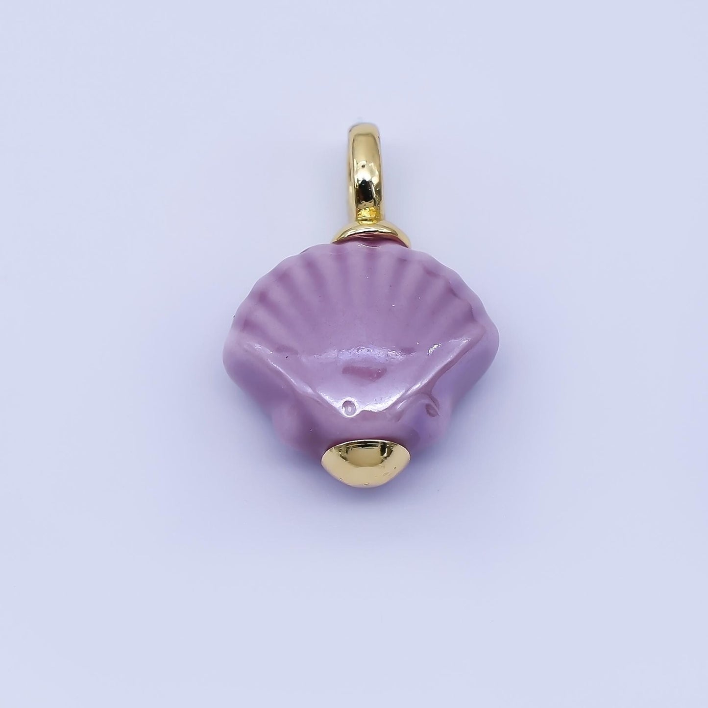 24K Gold Filled Color Clamshell Charms Waterproof Beach Shell Pendants Coastal Summer DIY Jewelry Making Supplies Bracelet Necklace | AF1577