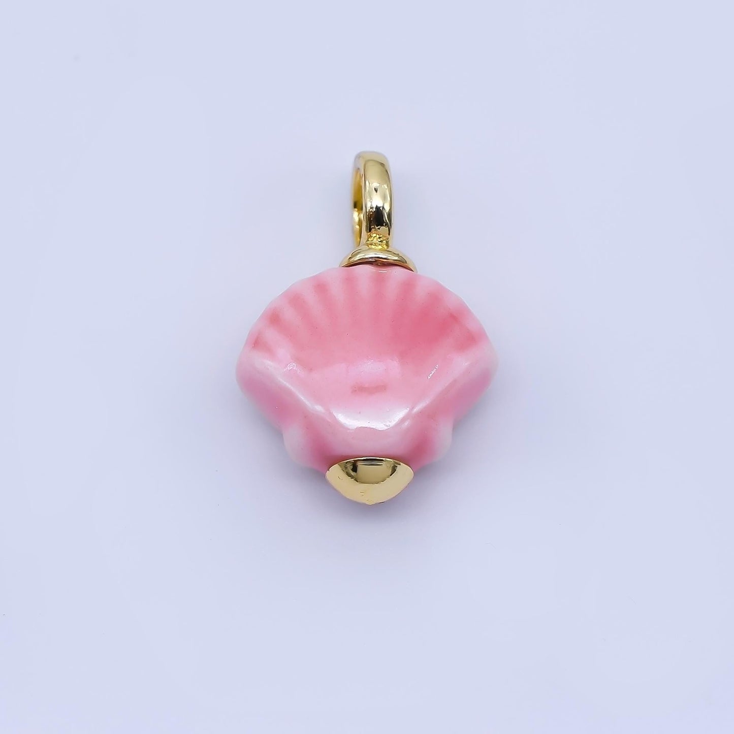 24K Gold Filled Color Clamshell Charms Waterproof Beach Shell Pendants Coastal Summer DIY Jewelry Making Supplies Bracelet Necklace | AF1577
