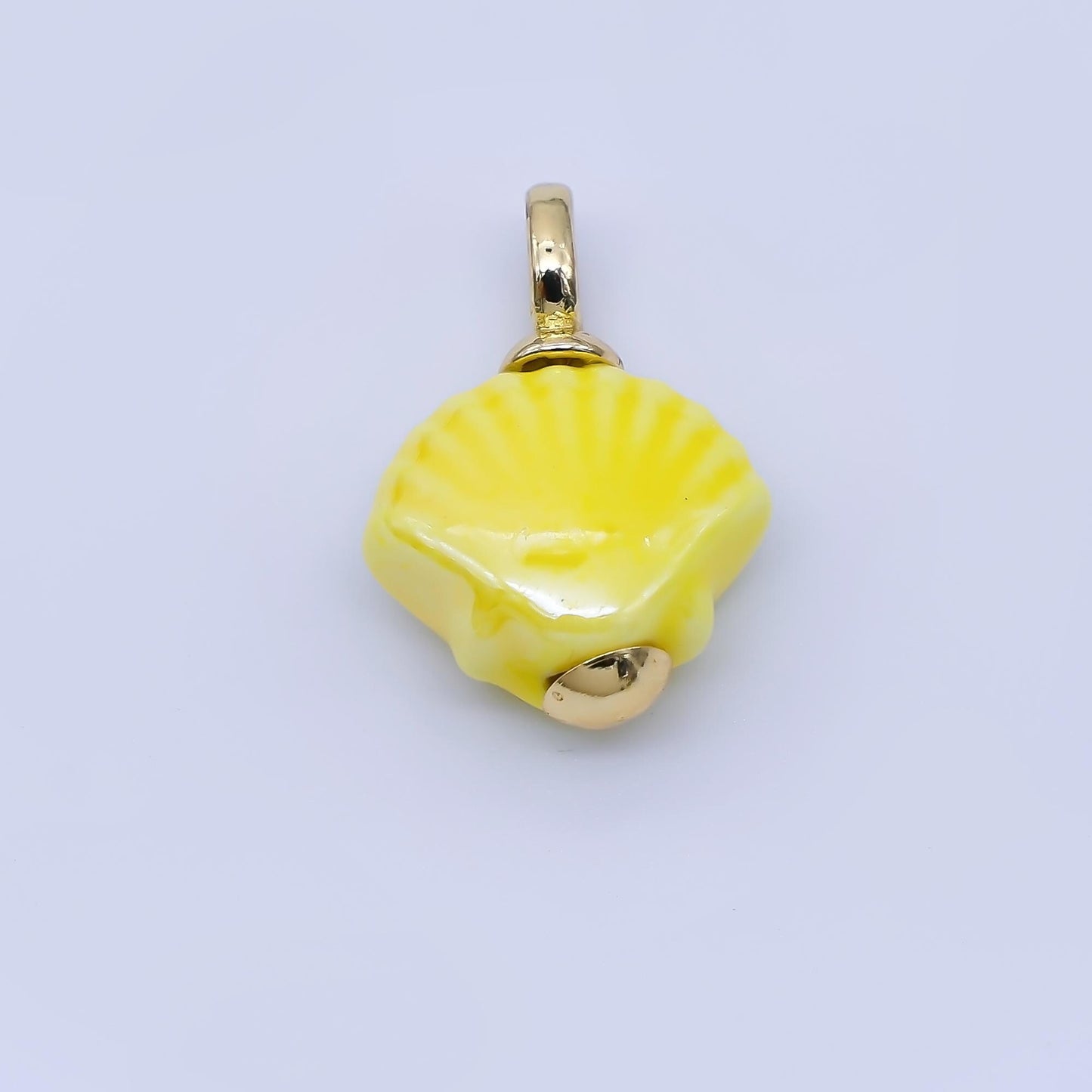 24K Gold Filled Color Clamshell Charms Waterproof Beach Shell Pendants Coastal Summer DIY Jewelry Making Supplies Bracelet Necklace | AF1577