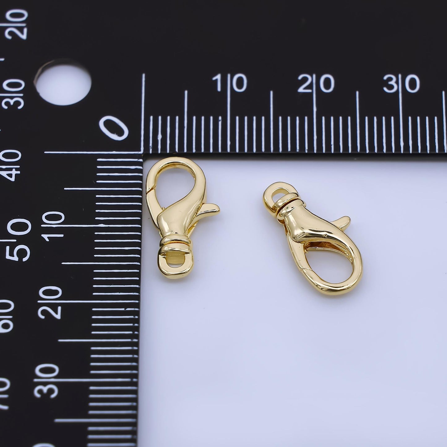 24k Gold Filled Lobster Clasp Swivel Connector Dainty Gold Hook Closure Finding for DIY Jewelry Making Supplies Necklace Bracelet | Z1352