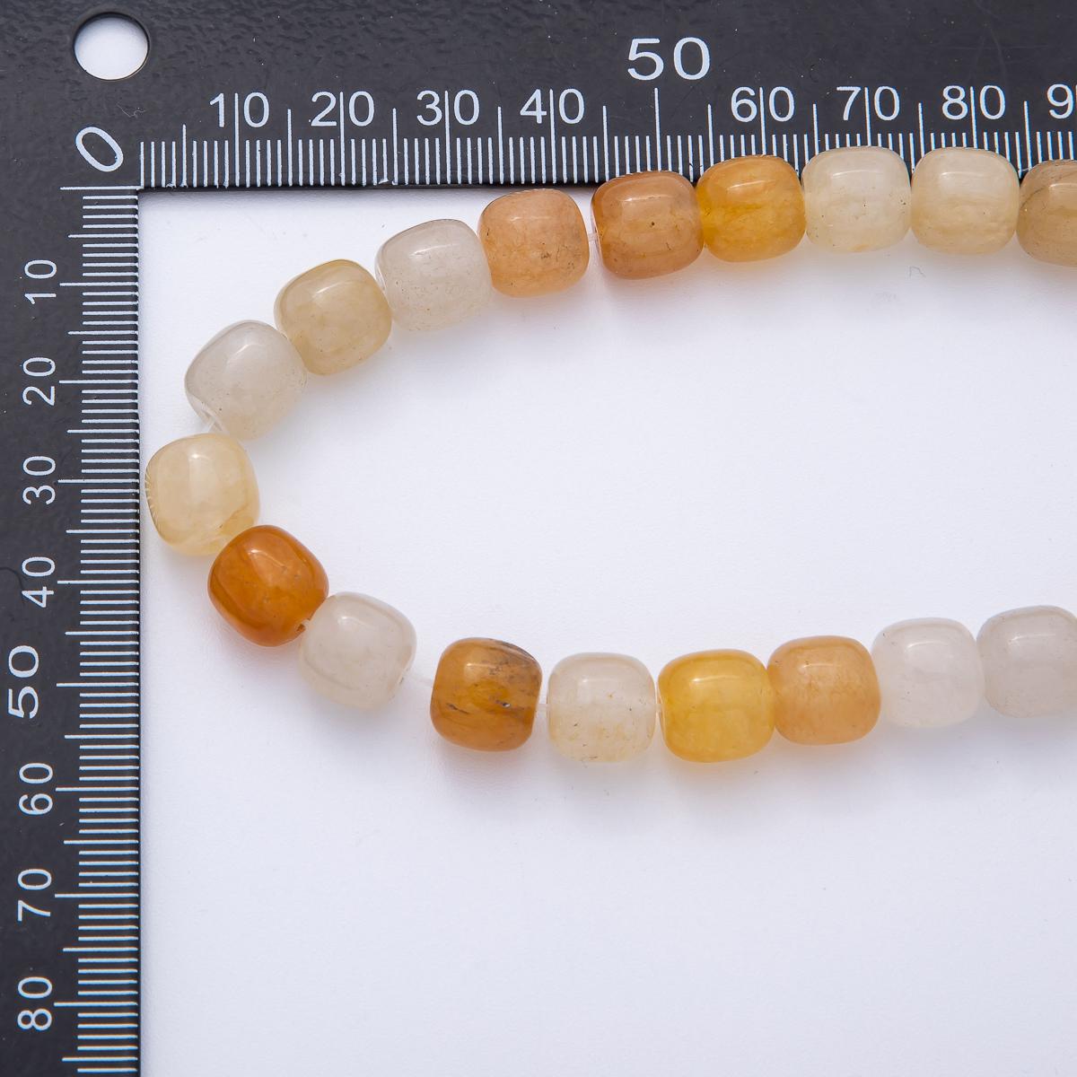 9.5mm Aventurine, Citrine, Moss Agate Square Bead Natural Gemstone Strand Finding DIY Jewelry Supply for Custom Necklace Bracelet | WA-A3923